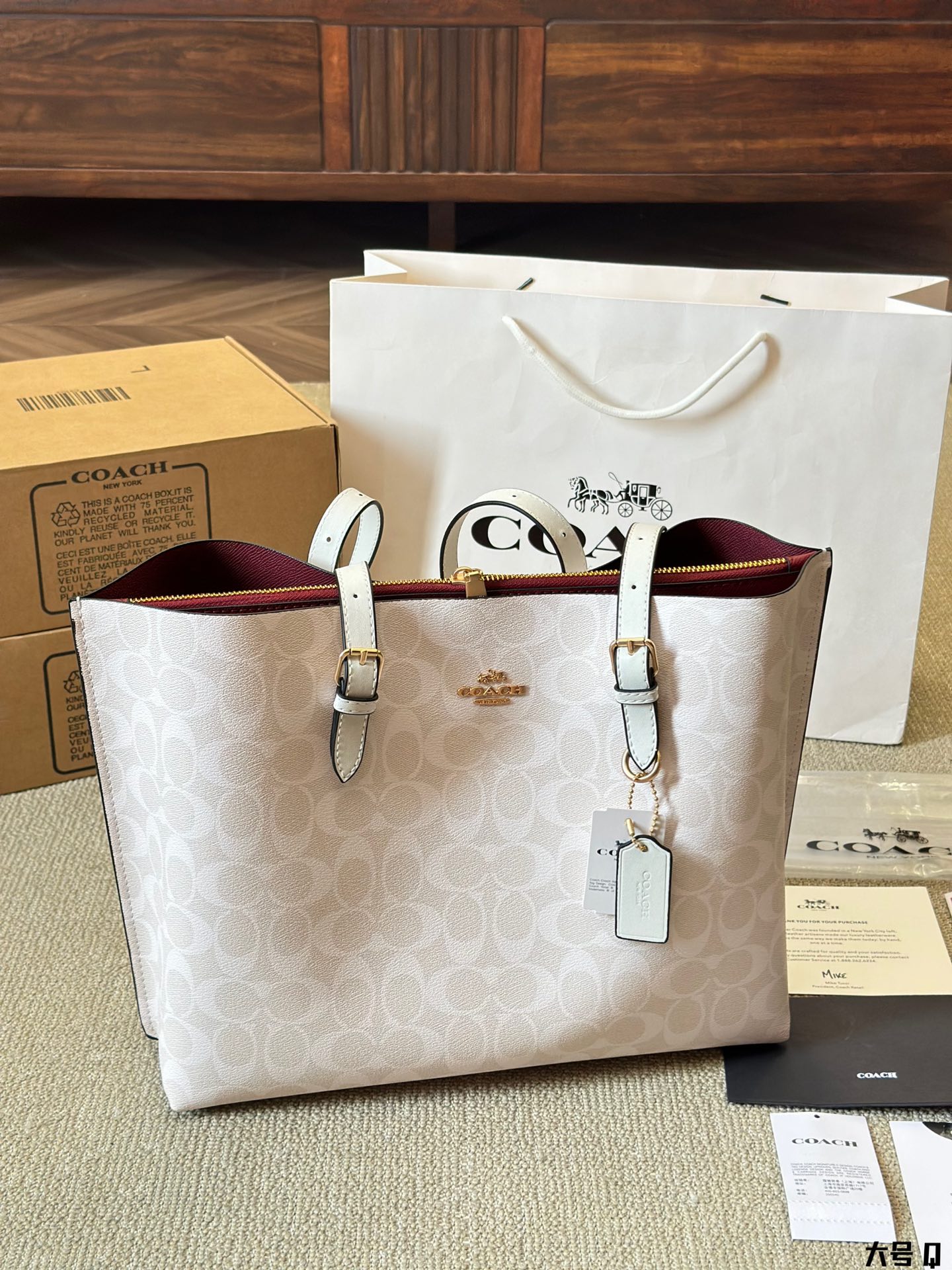 Coach mollie35 tote handbag