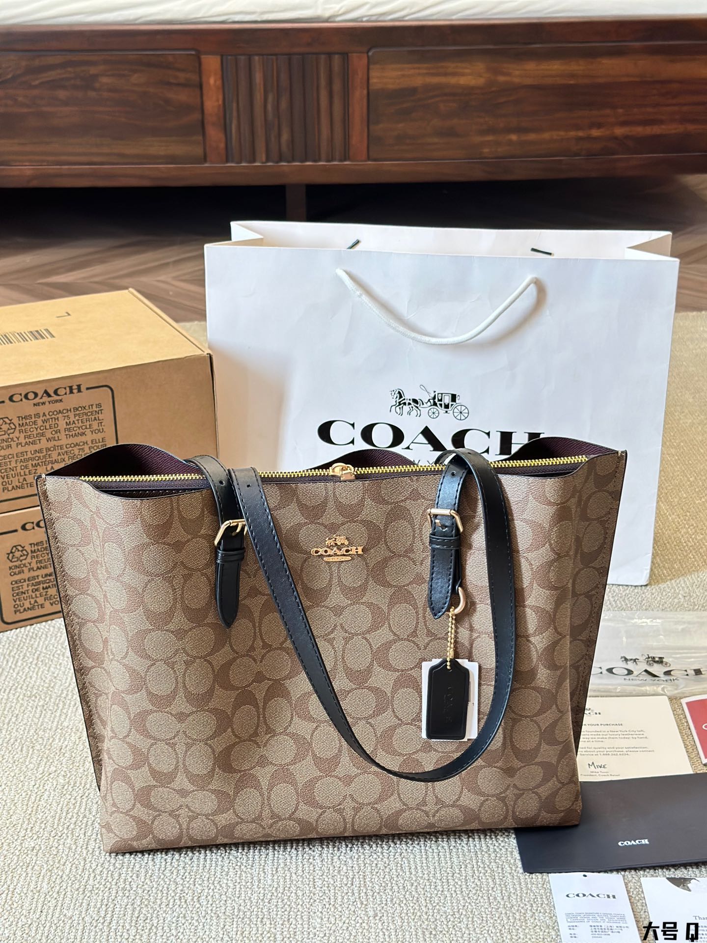 Coach mollie35 tote handbag