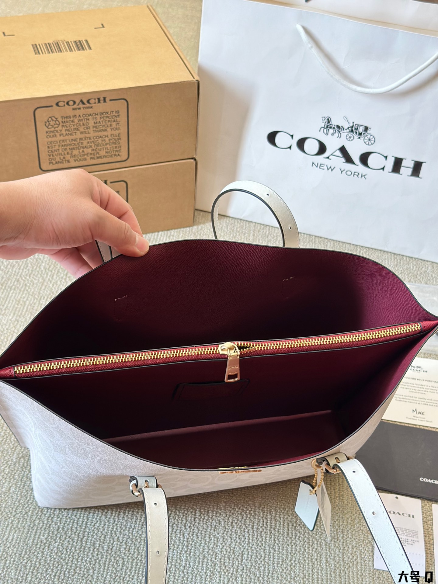 Coach mollie35 tote handbag