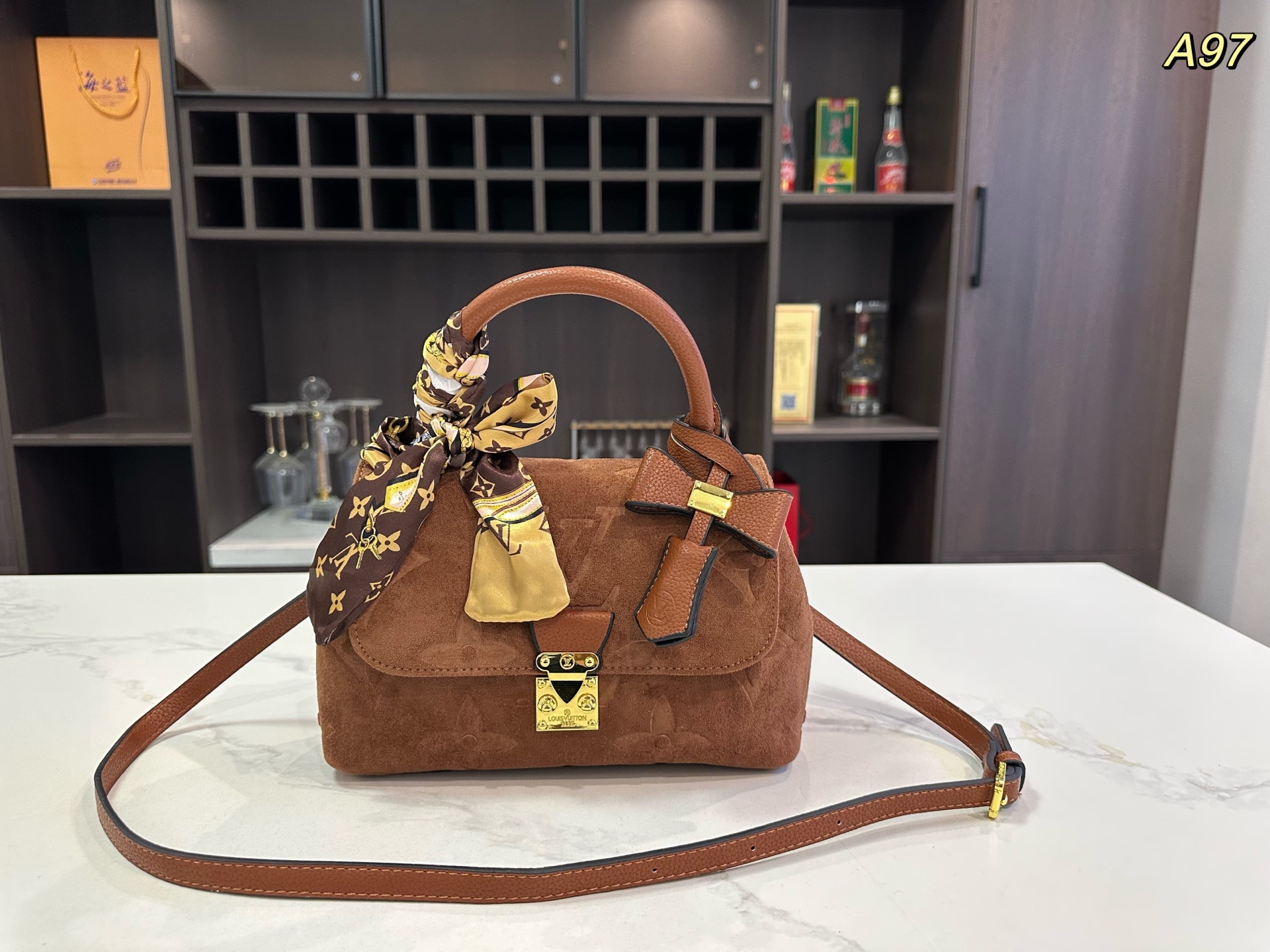 LV Madeleine BB Leather Shoulder Bag