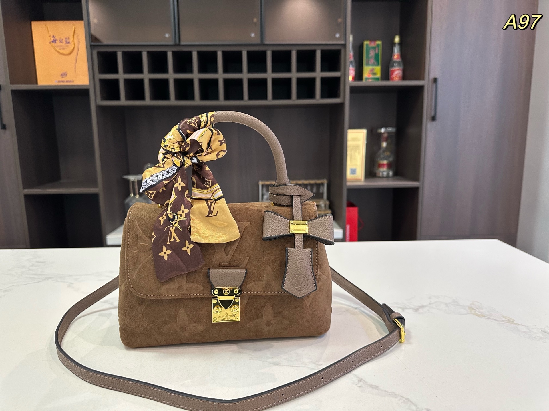 LV Madeleine BB Leather Shoulder Bag