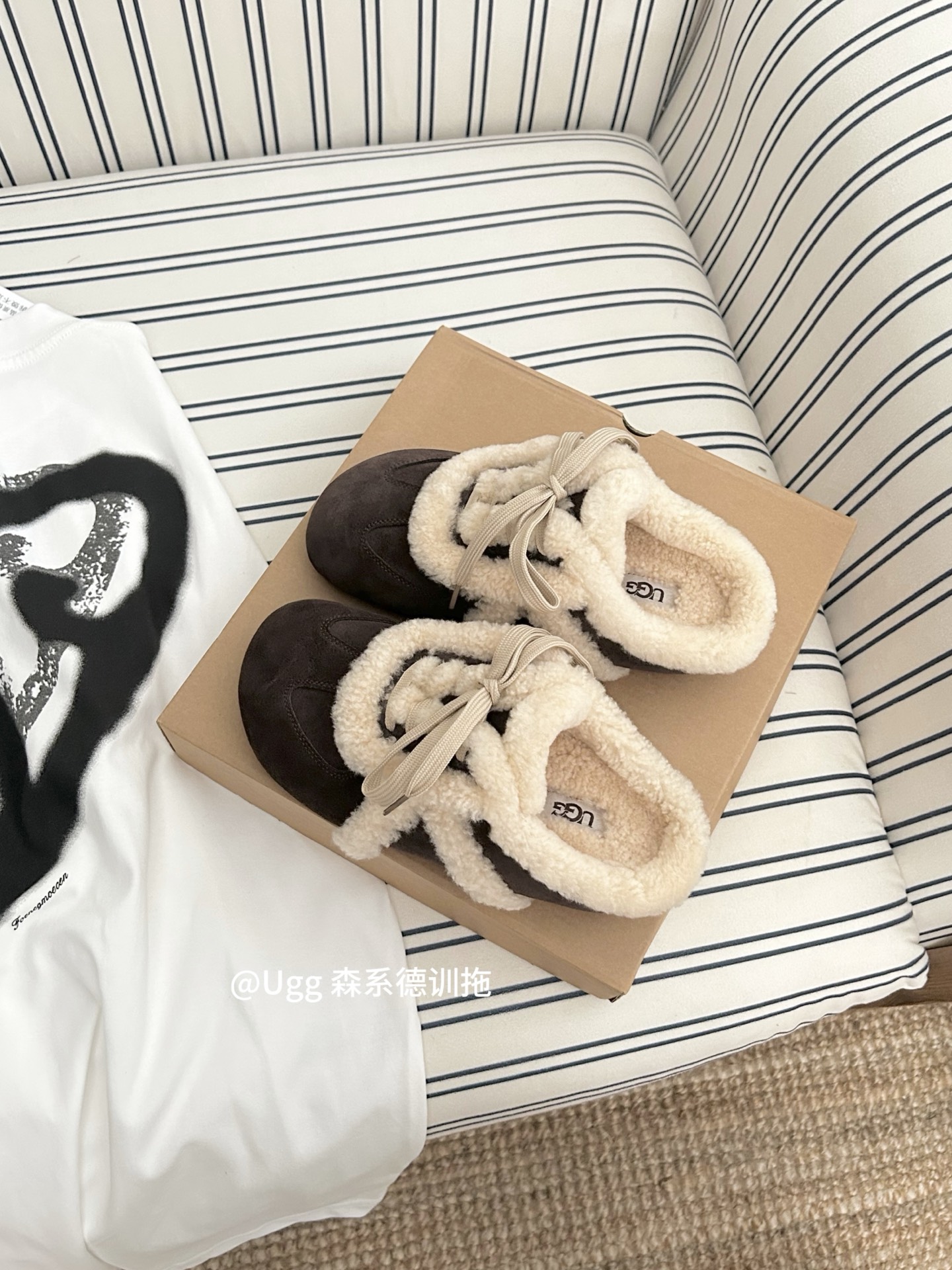 UGG Forest Series Training Fur Soft Plush Casual Slippers Retro Fashion shoes