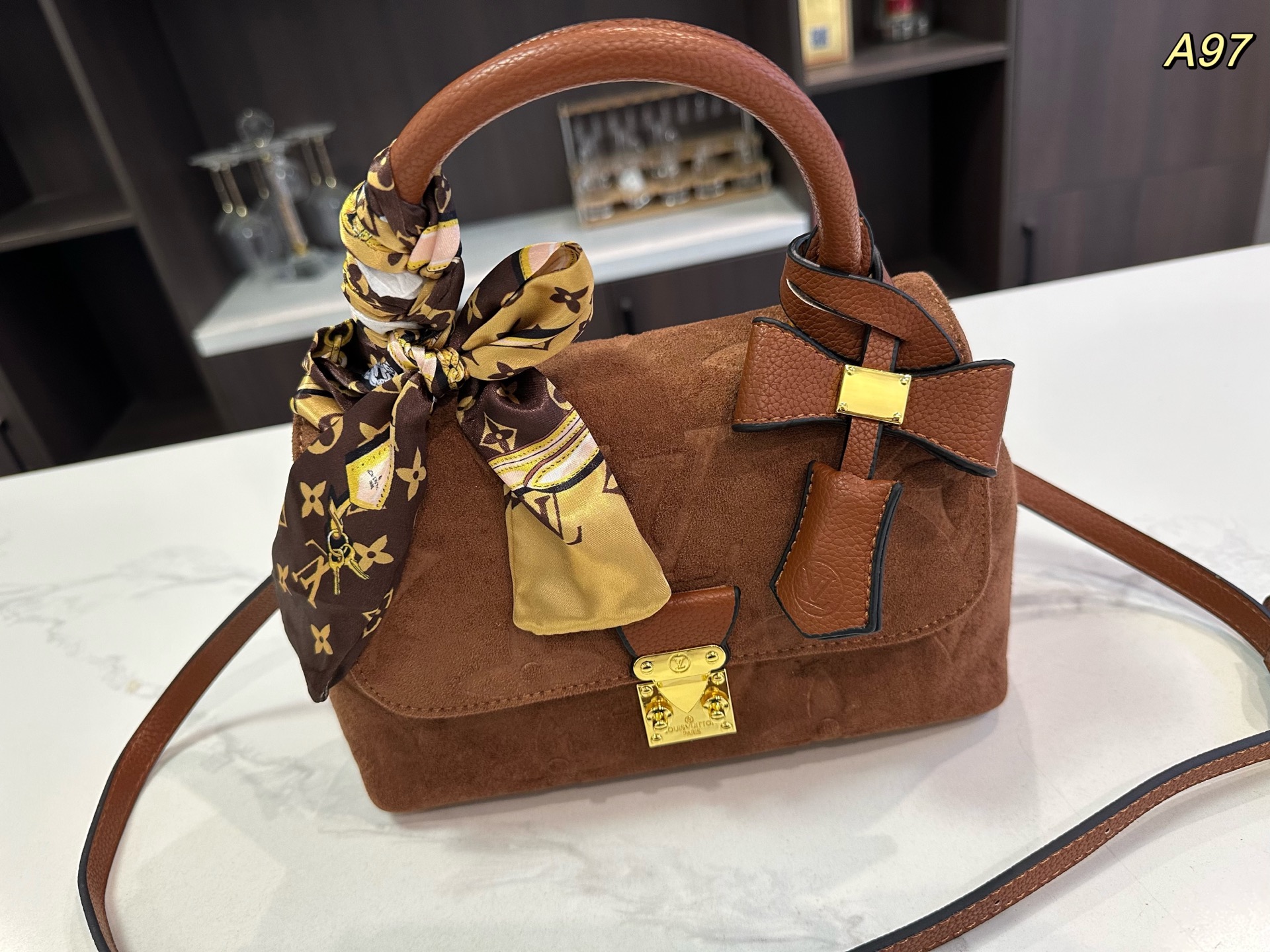 LV Madeleine BB Leather Shoulder Bag