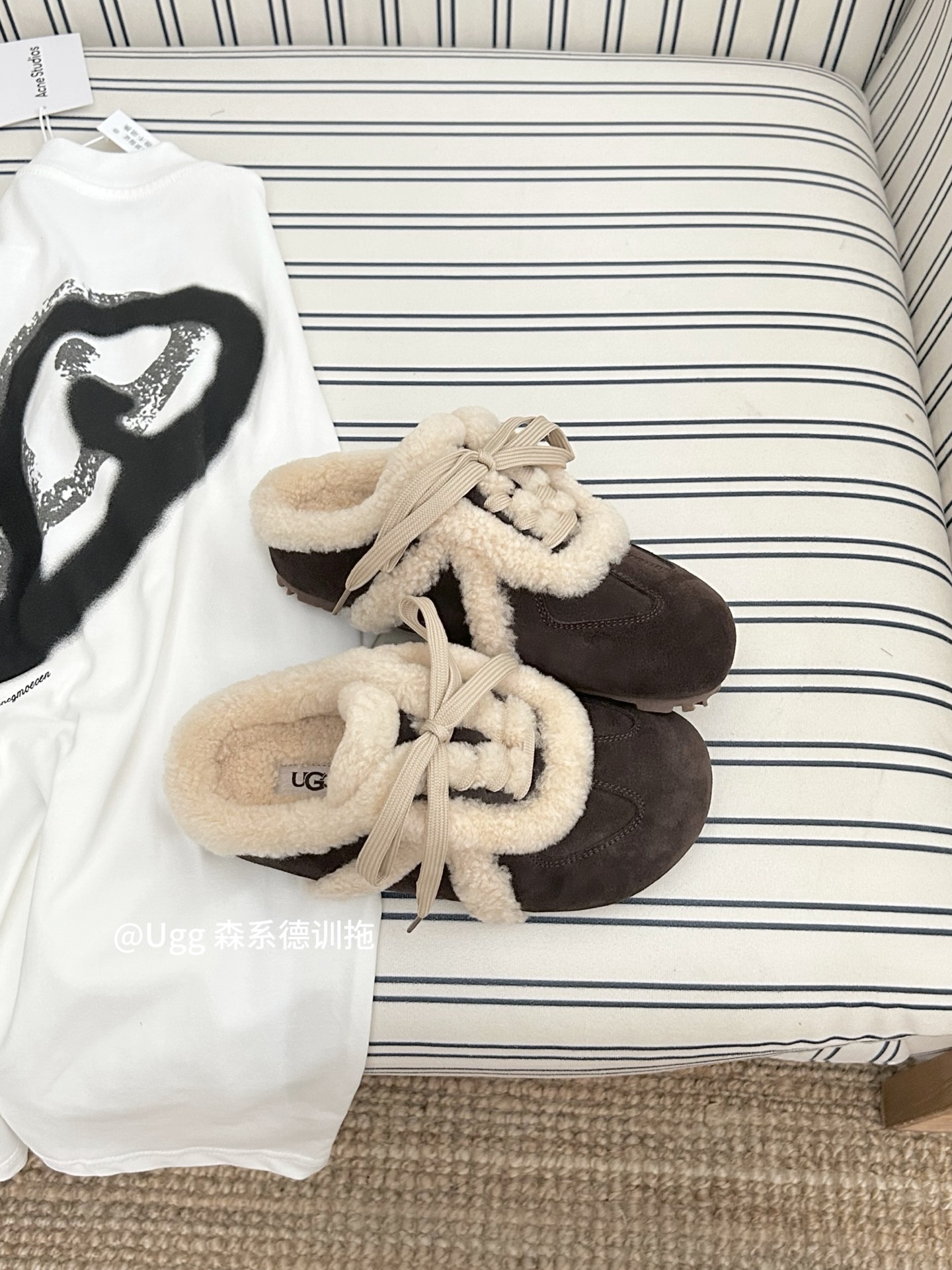 UGG Forest Series Training Fur Soft Plush Casual Slippers Retro Fashion shoes