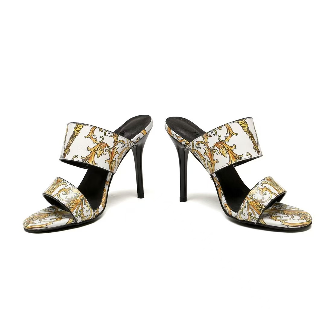 Versace High-heeled flip-flops