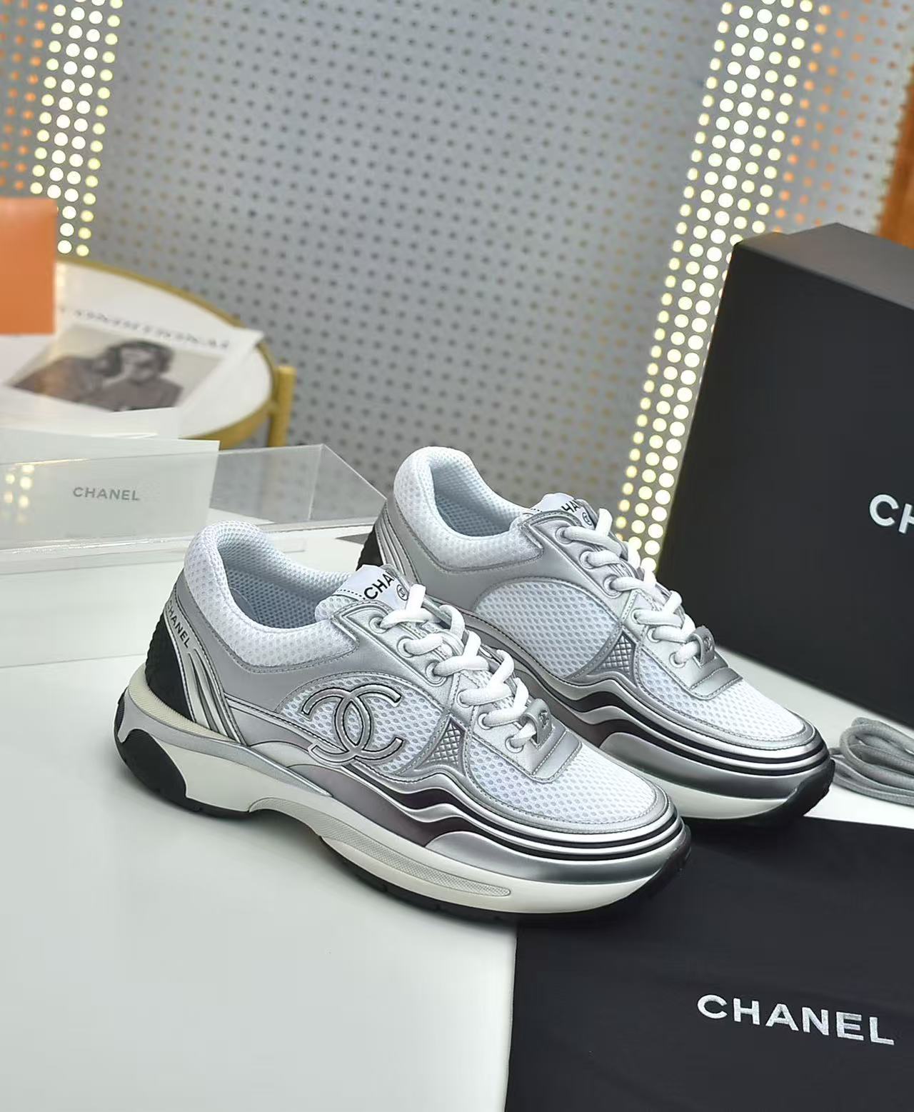 Chanel Multi-color Classic Sport Shoes