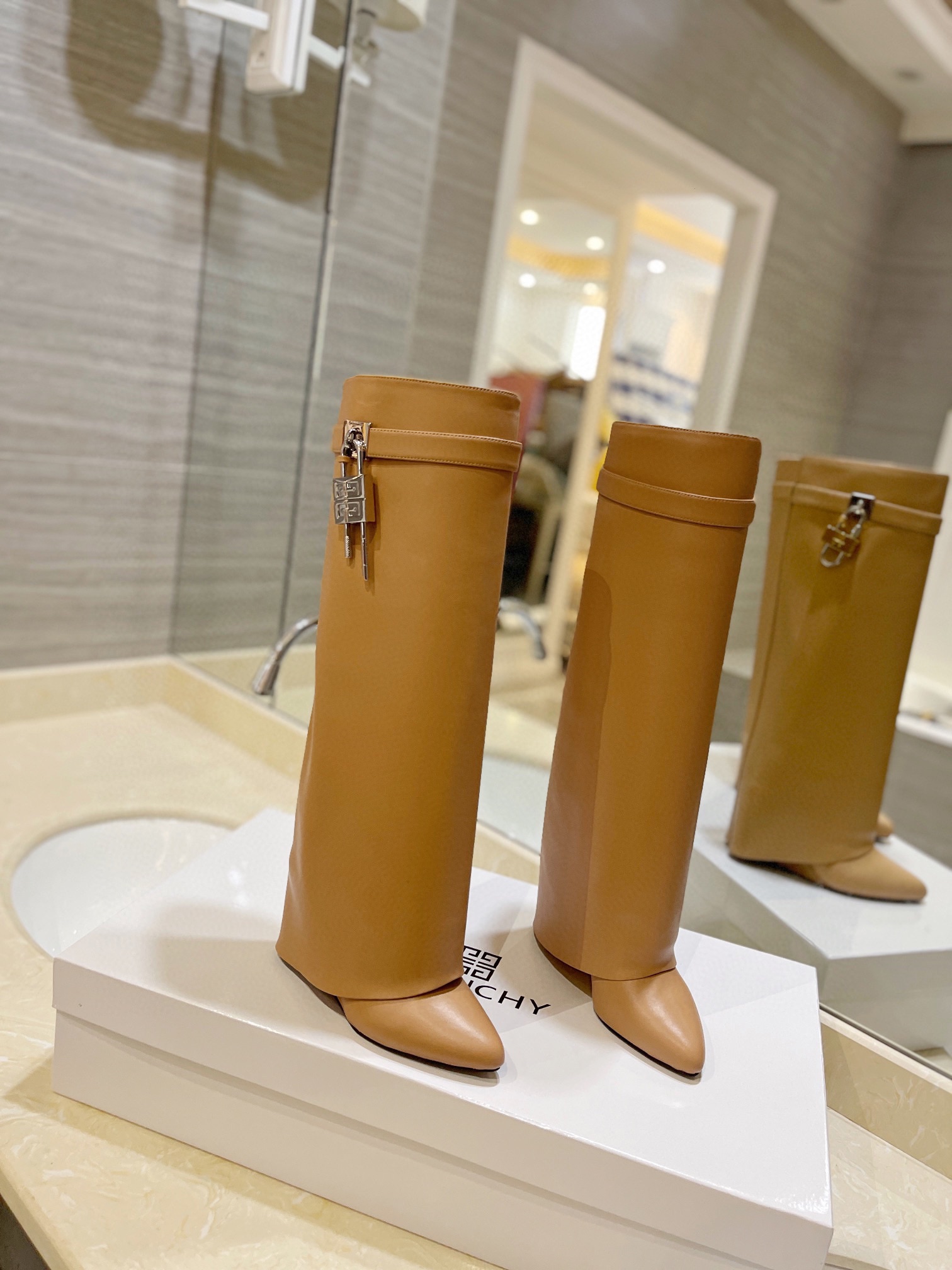 Givenchy High Heel Boots Leather