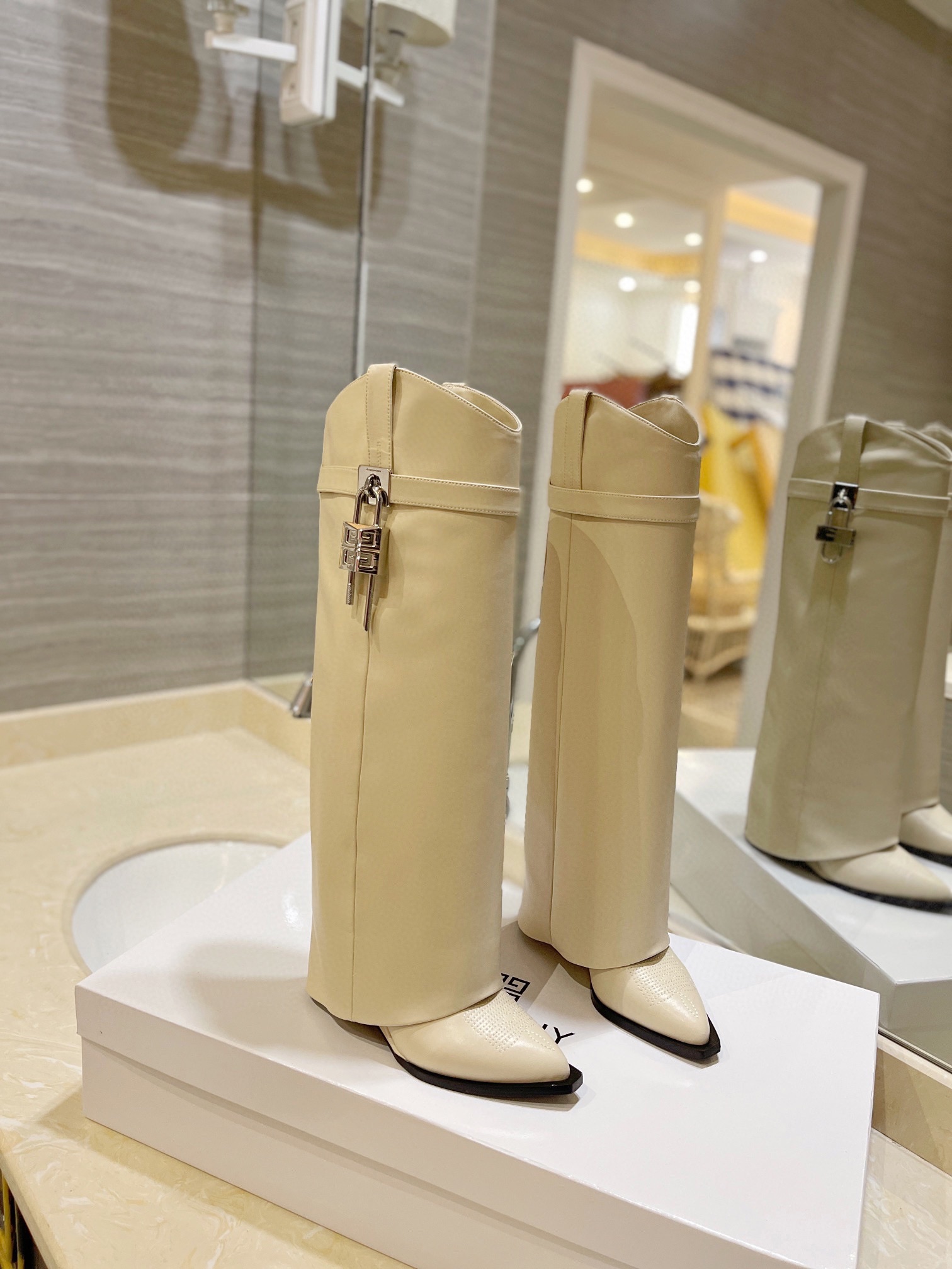 Givenchy High Heel Boots Leather