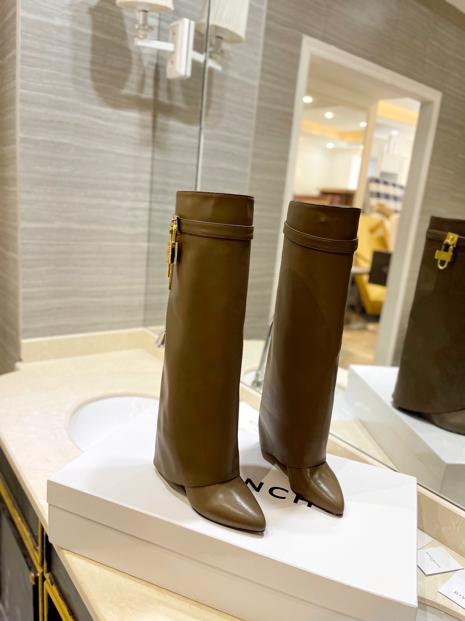 Givenchy High Heel Boots Leather