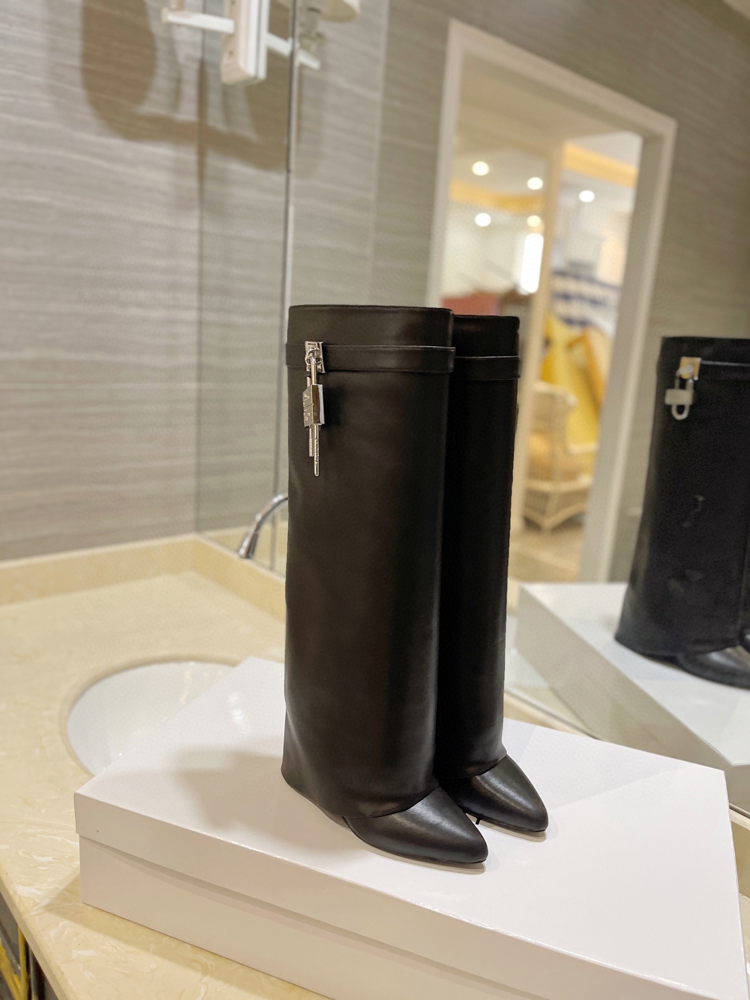 Givenchy High Heel Boots Leather