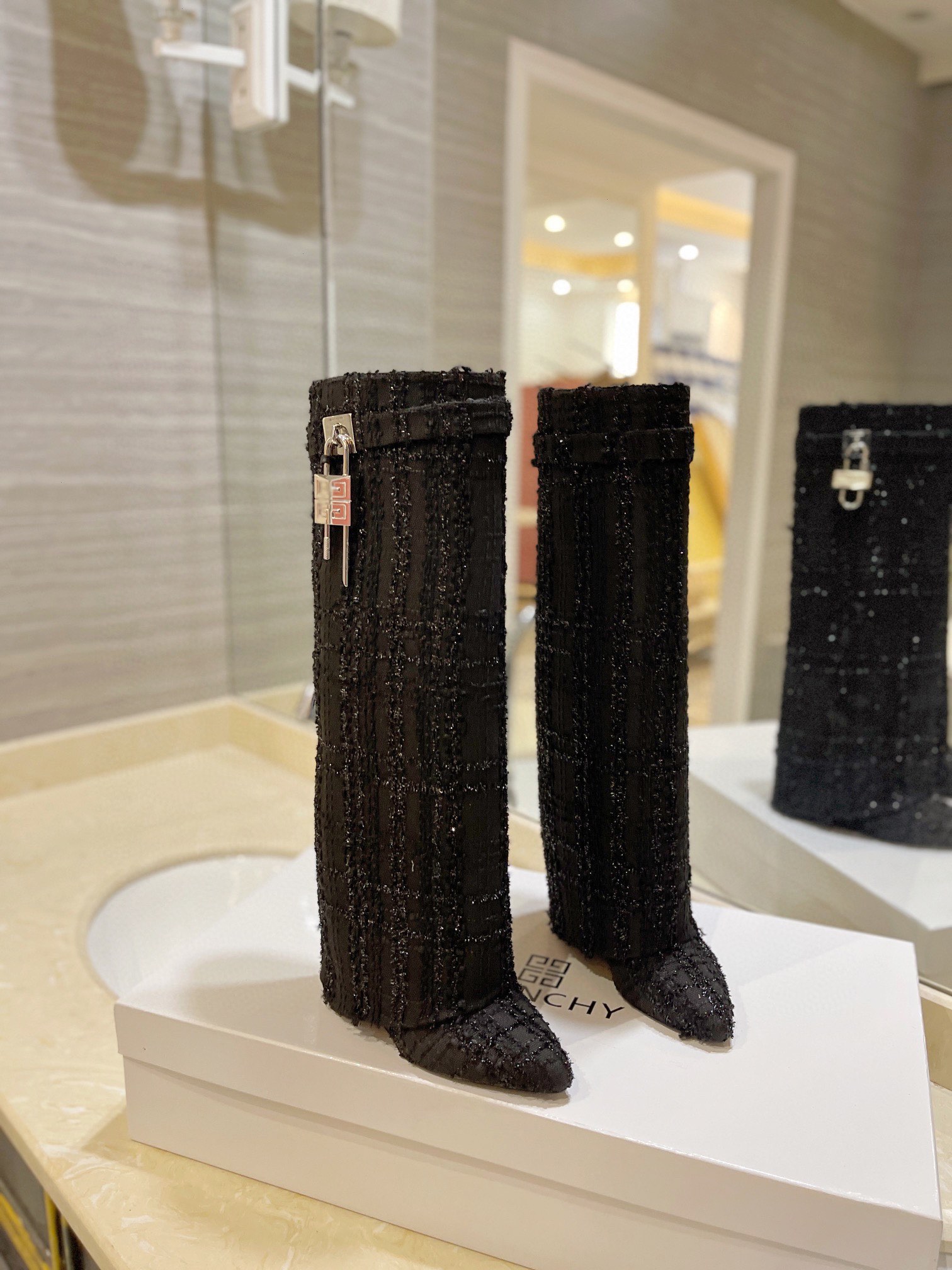 Givenchy High Heel Boots Leather