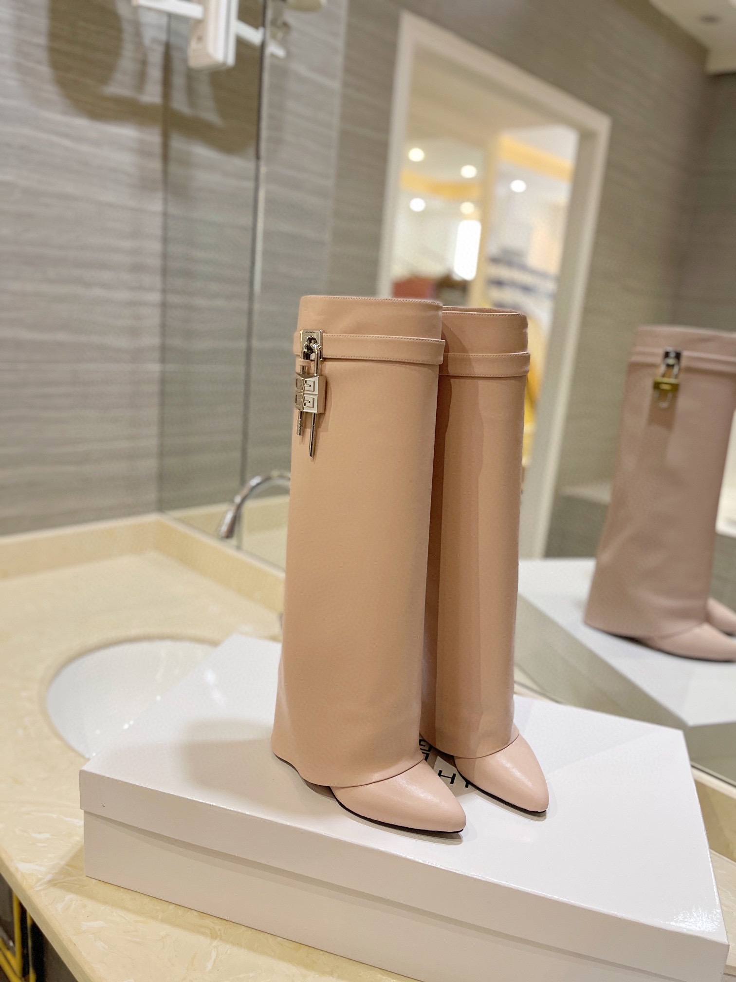 Givenchy High Heel Boots Leather