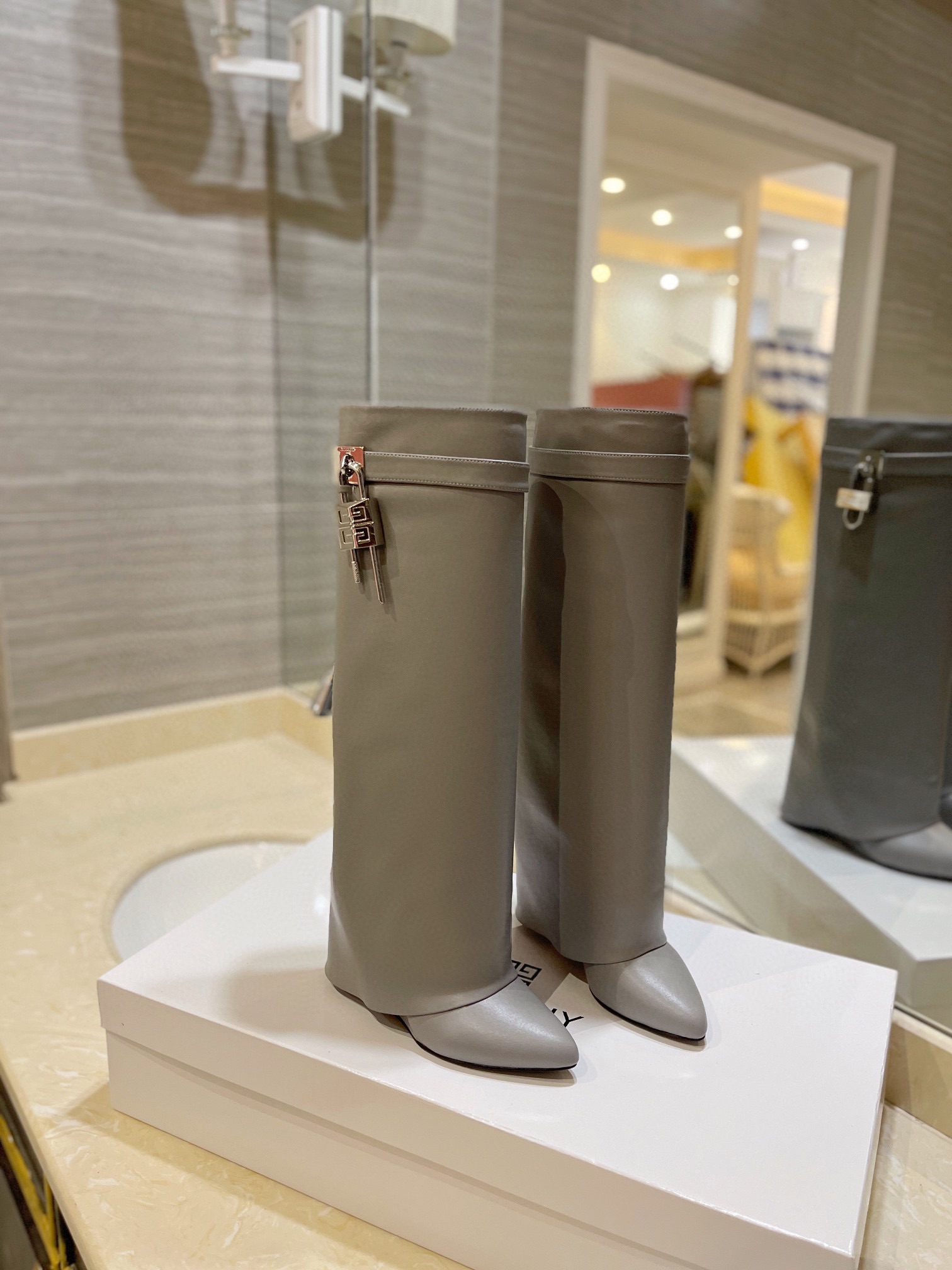 Givenchy High Heel Boots Leather