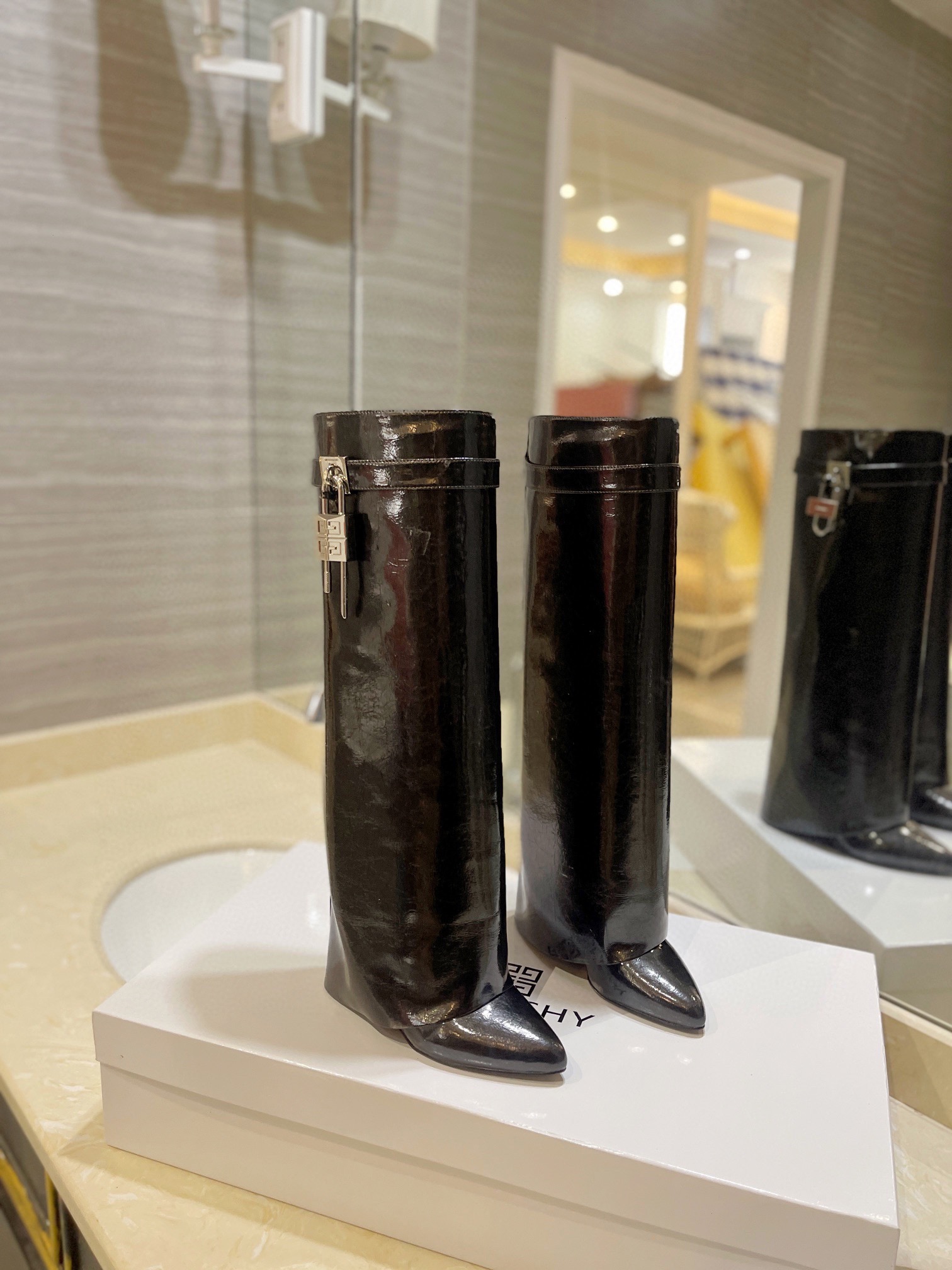 Givenchy High Heel Boots Leather