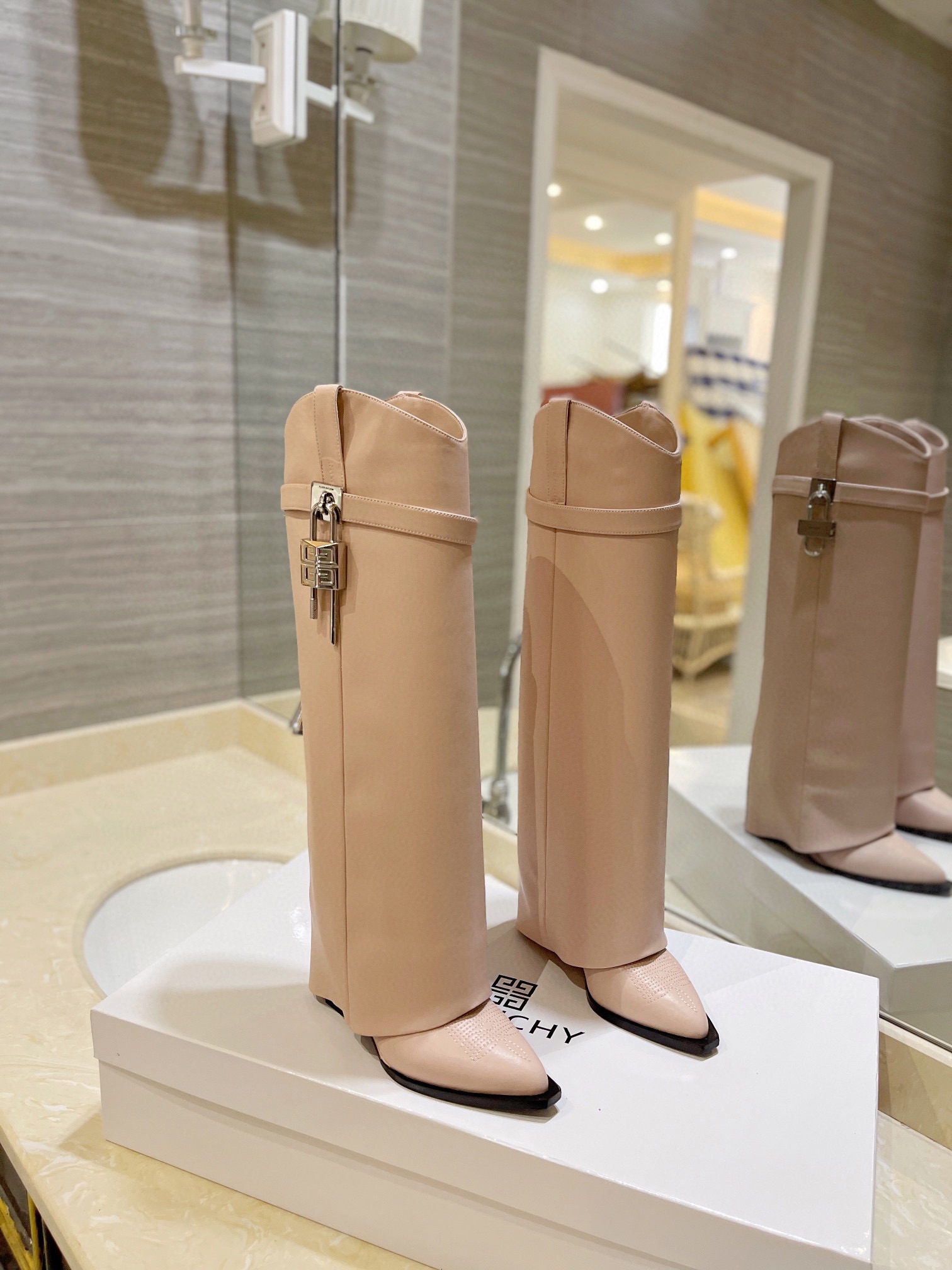 Givenchy High Heel Boots Leather