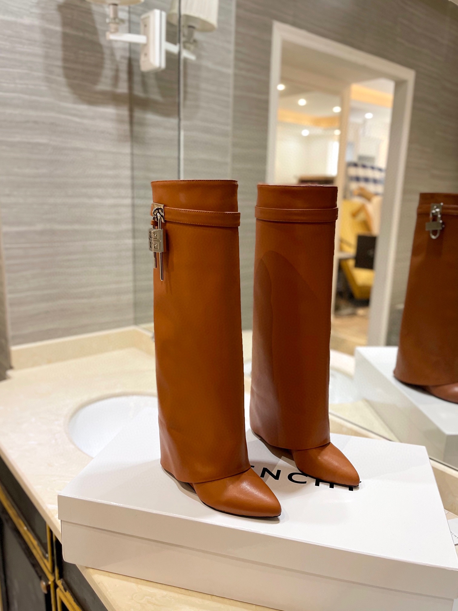 Givenchy High Heel Boots Leather