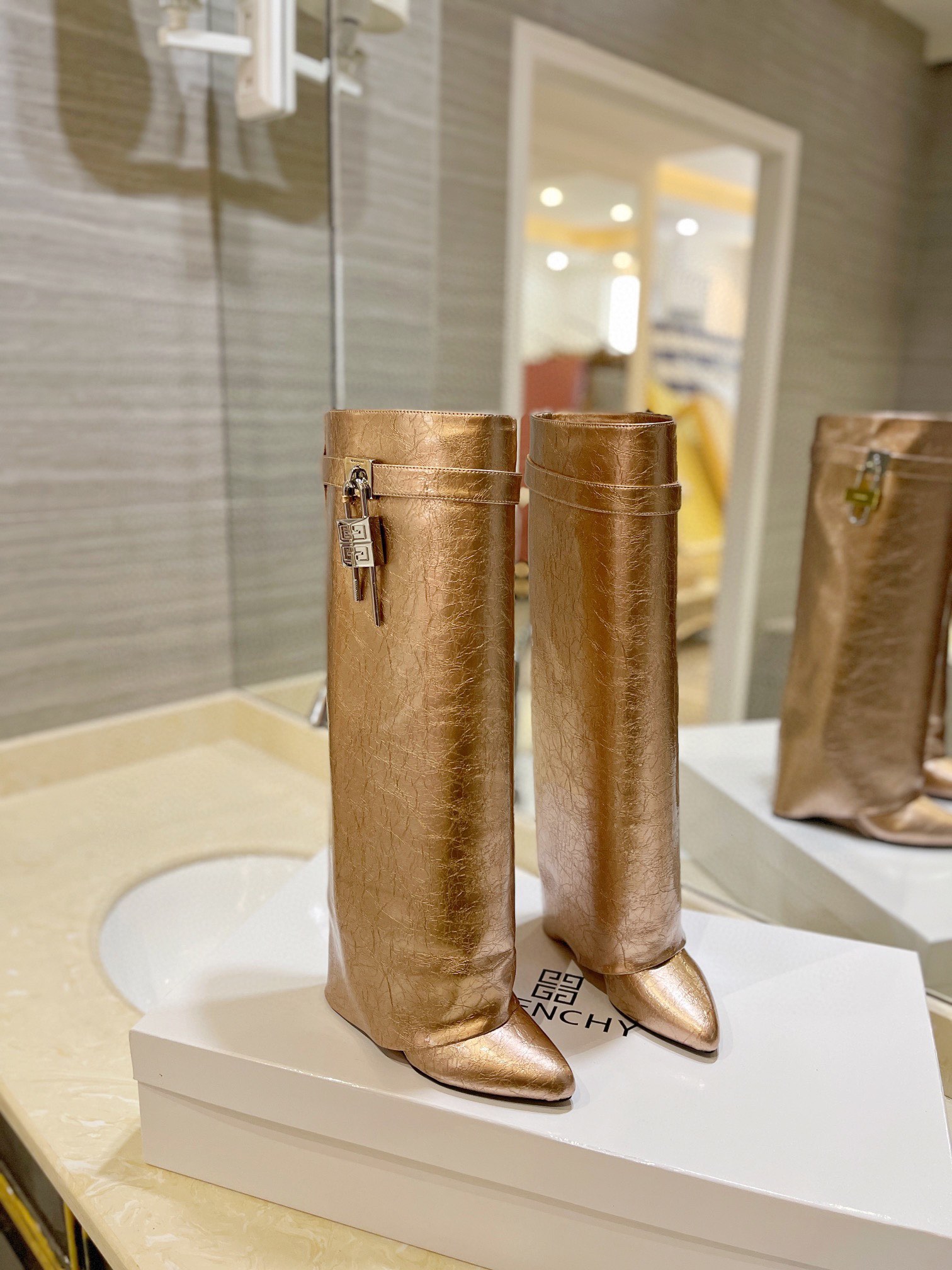 Givenchy High Heel Boots Leather