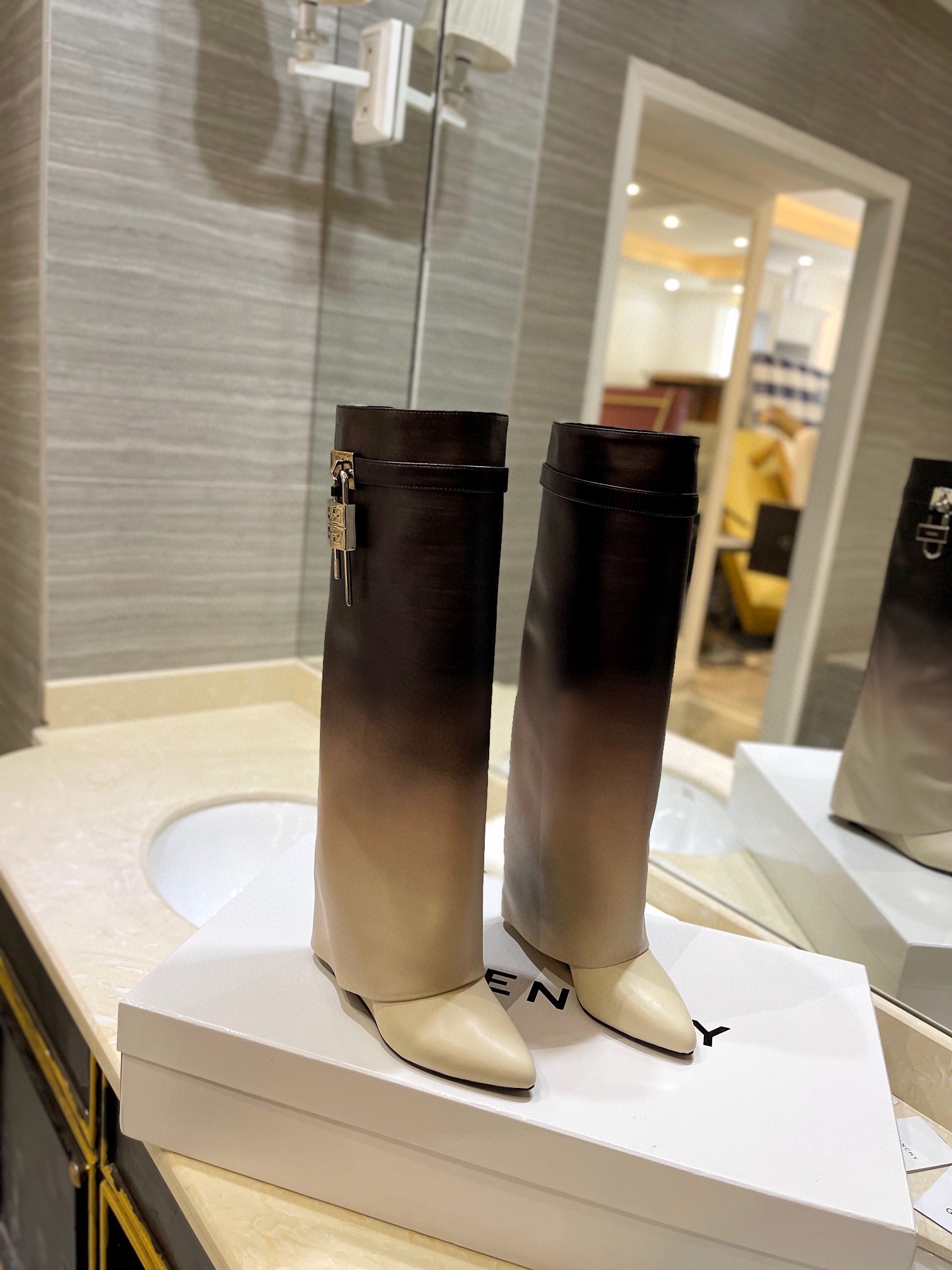 Givenchy High Heel Boots Leather