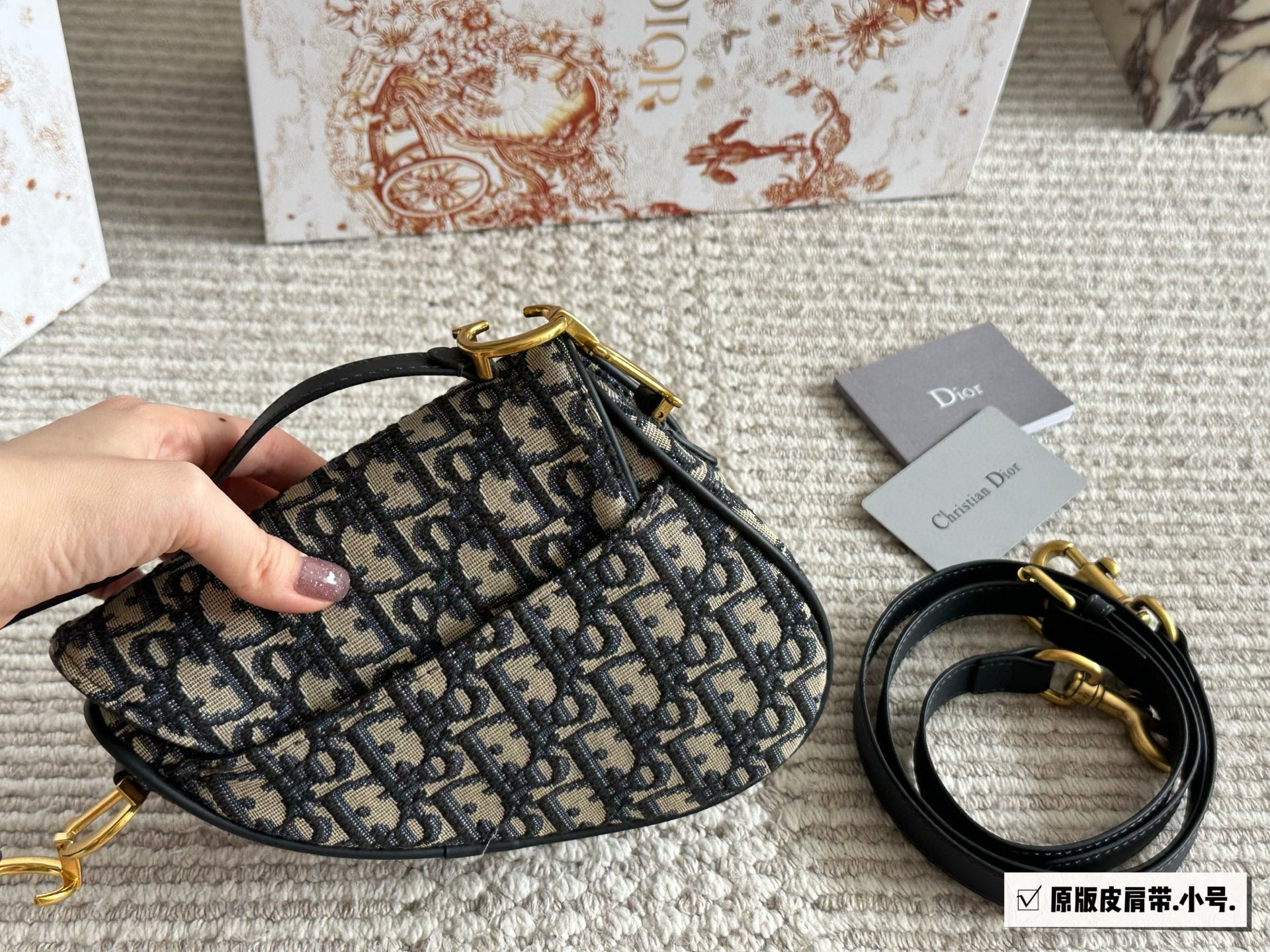 Dior monogram saddle bag upgraded version
