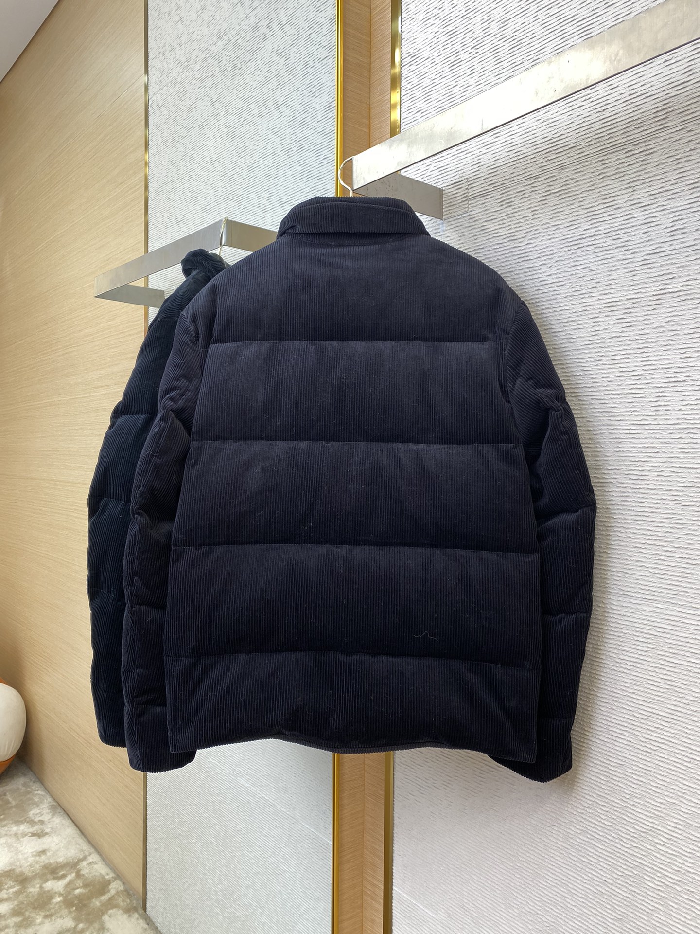 PRADA triangle logo corduroy jacket