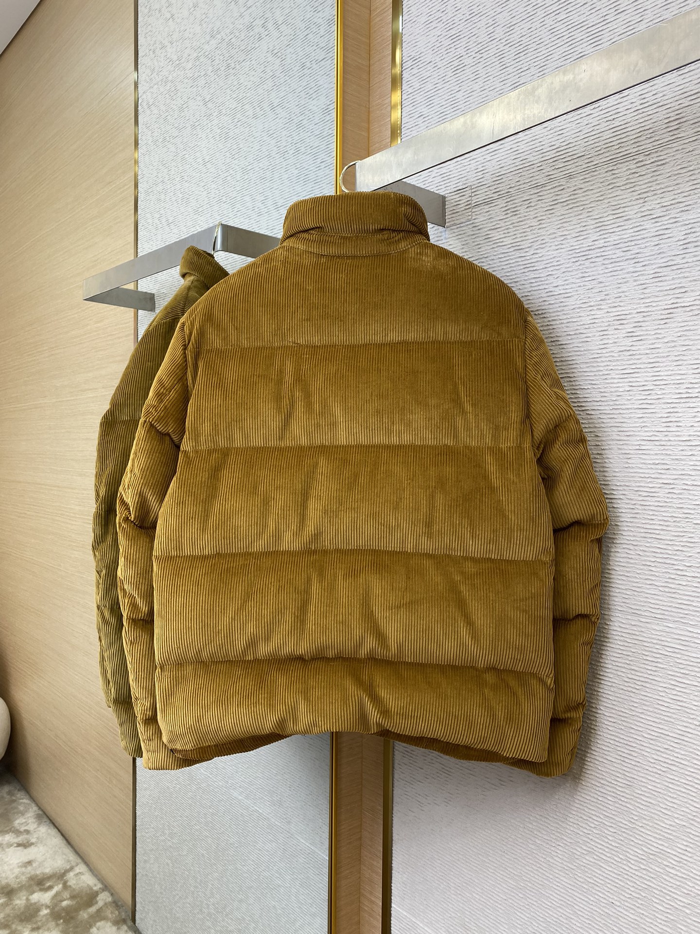 PRADA triangle logo corduroy jacket