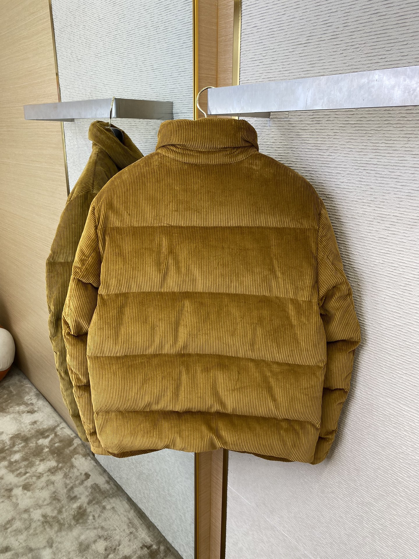 PRADA triangle logo corduroy jacket