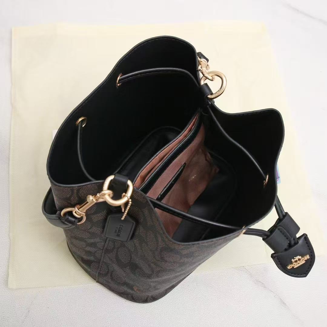 US$100 for 2 products-Coach bucket shoulder handbag