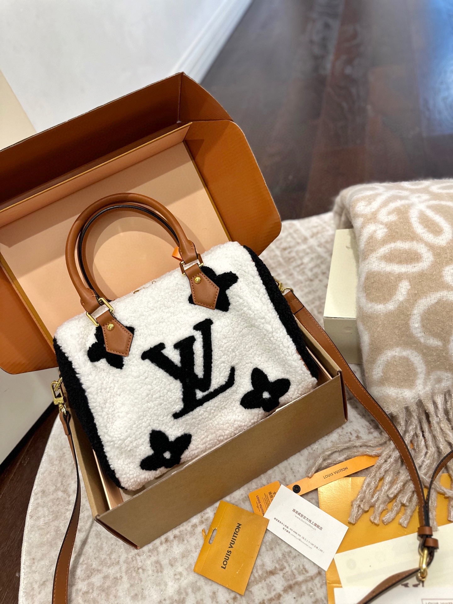 LV Monogram Teddy speedy bag
