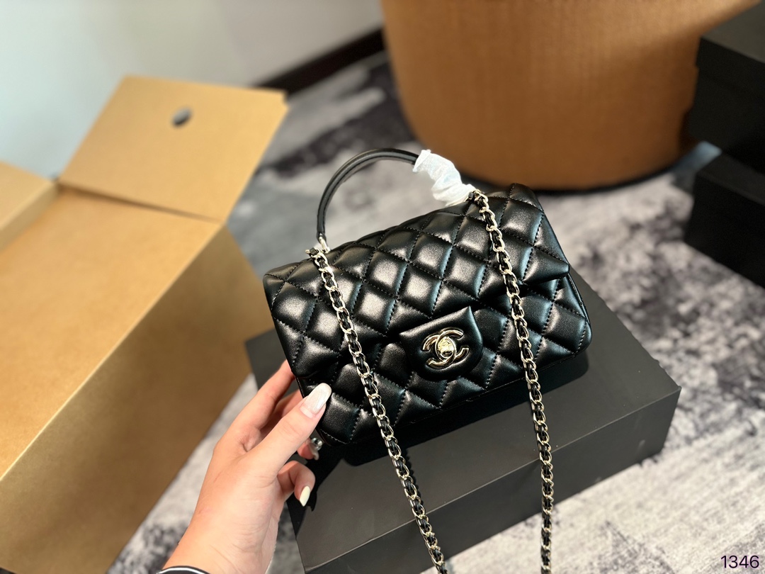 Chanel cf handle mini shoulder bag