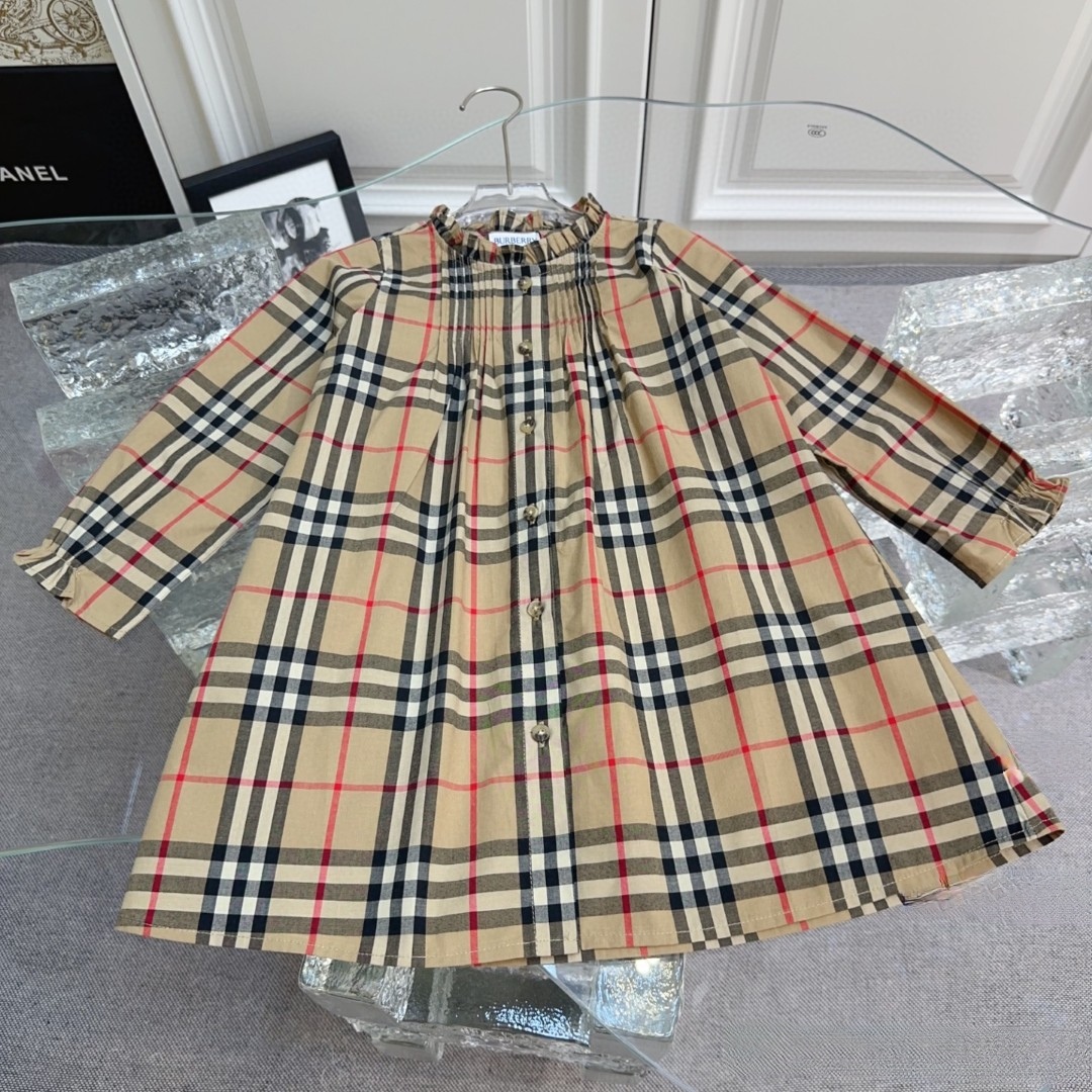 Children's Clothing Burberry high-end girls' dress