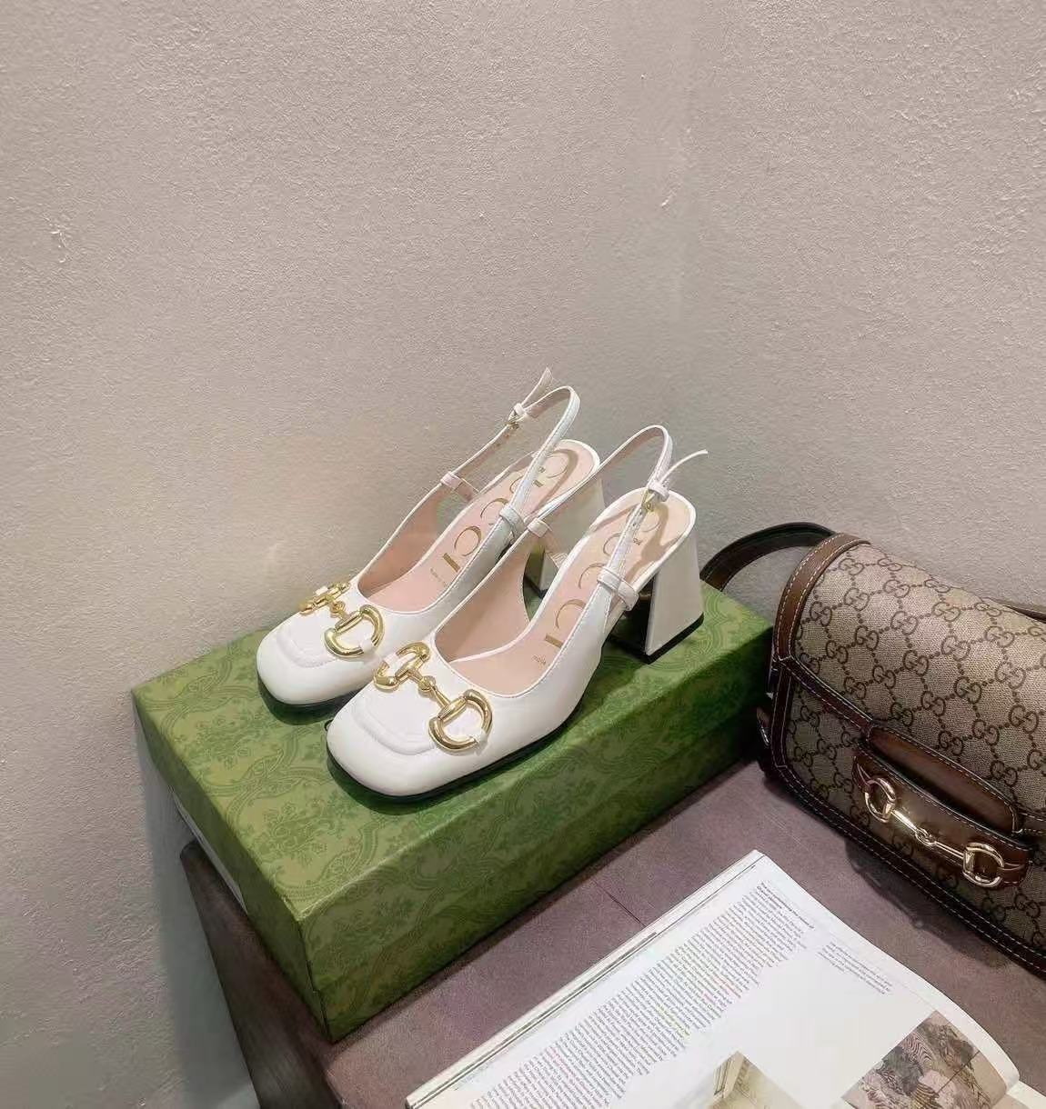 GUUCI horsebit heel high heels