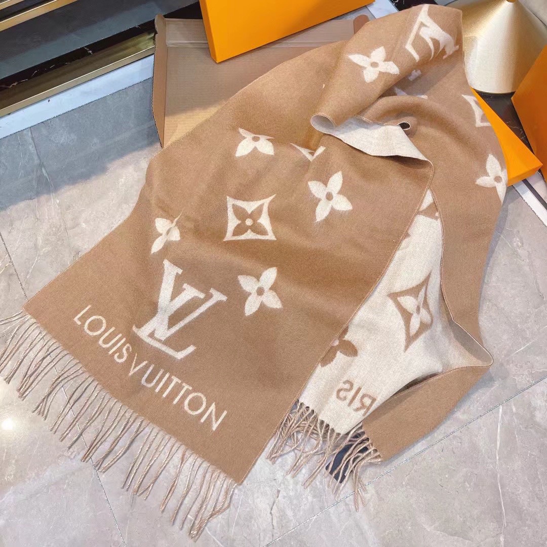 Louis Vuitton LV cashmere shawl scarf