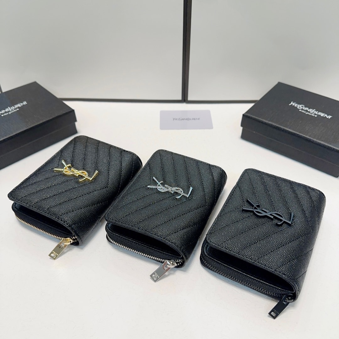 YSL Saint Laurent Bestselling Leather Wallet Classic