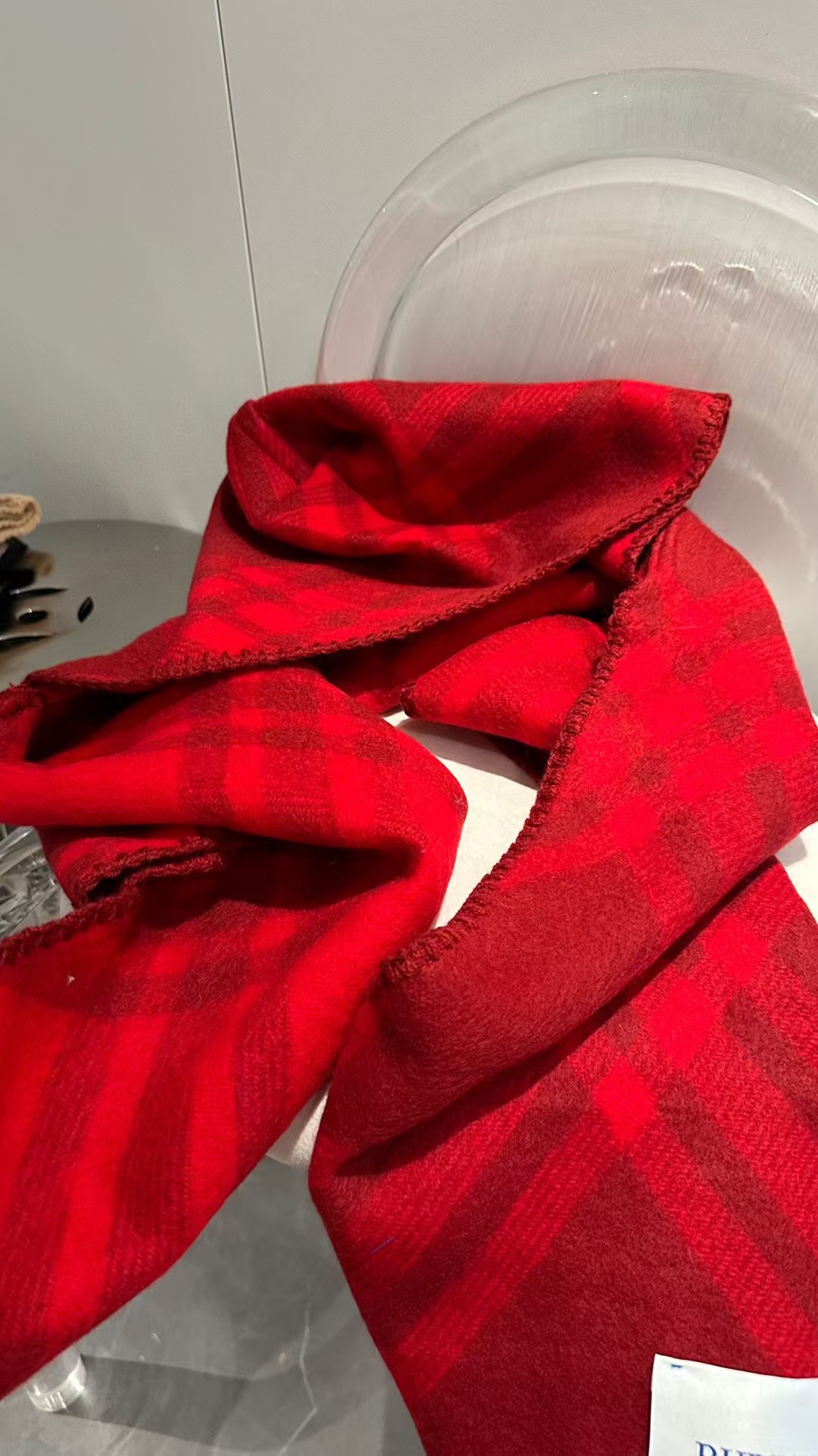 Burberry Raspberry Red Scarf