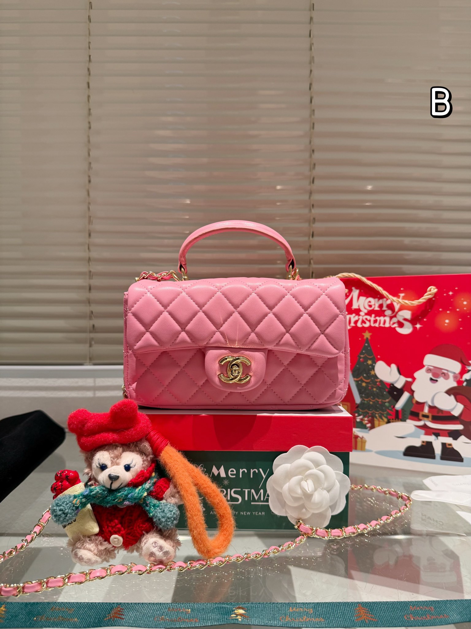 Chanel 22B Metal Handle Mini CF - Christmas Gift Box Edition