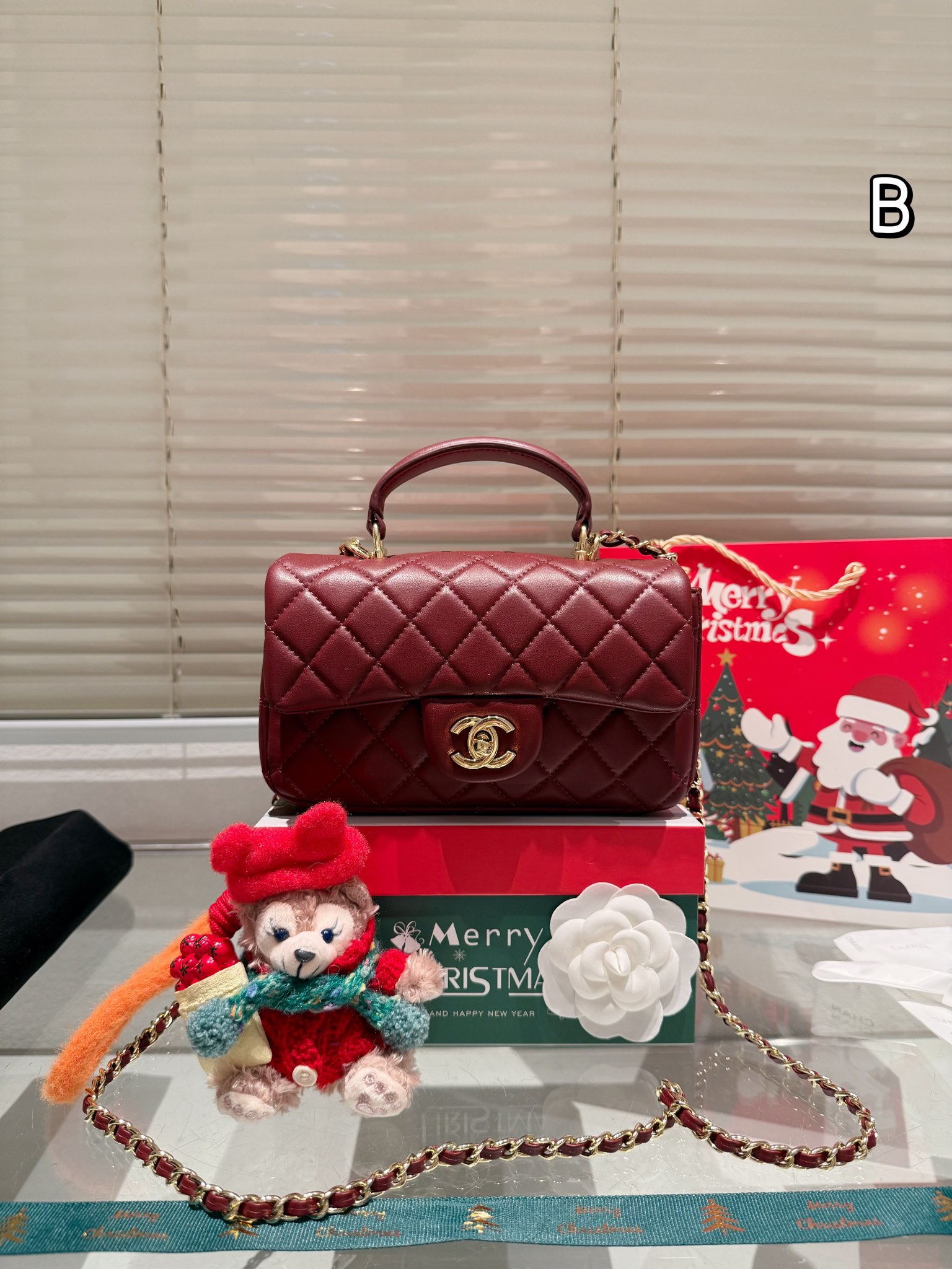 Chanel 22B Metal Handle Mini CF - Christmas Gift Box Edition