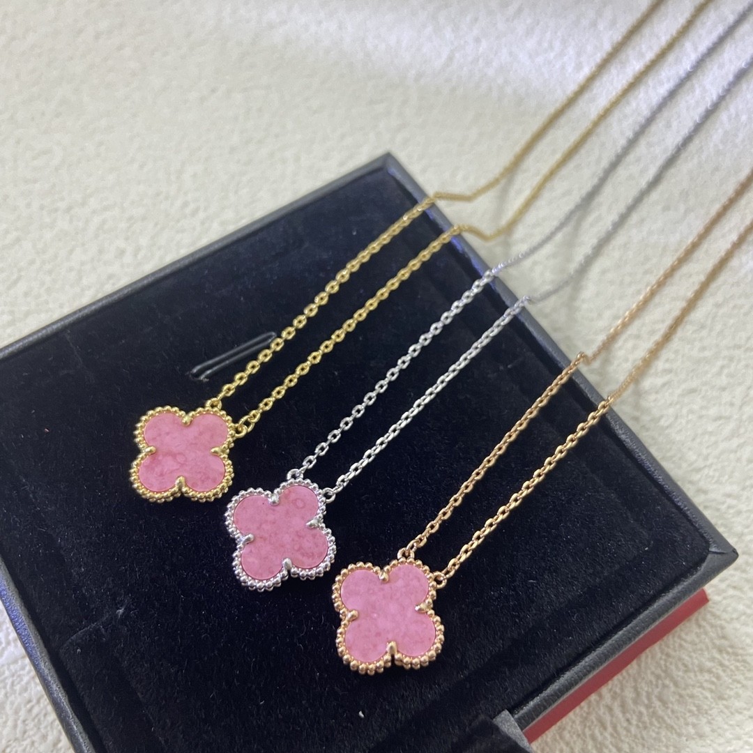 VCA Four-leaf Rose Necklace