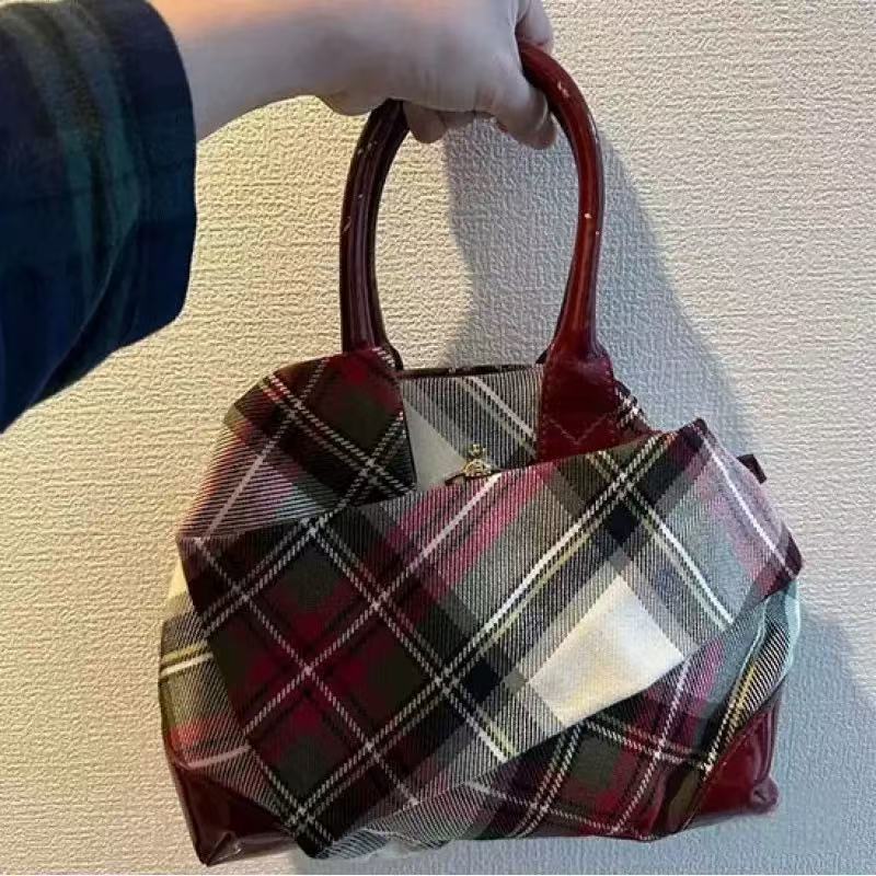 Vivienne Newestwood Check Bag