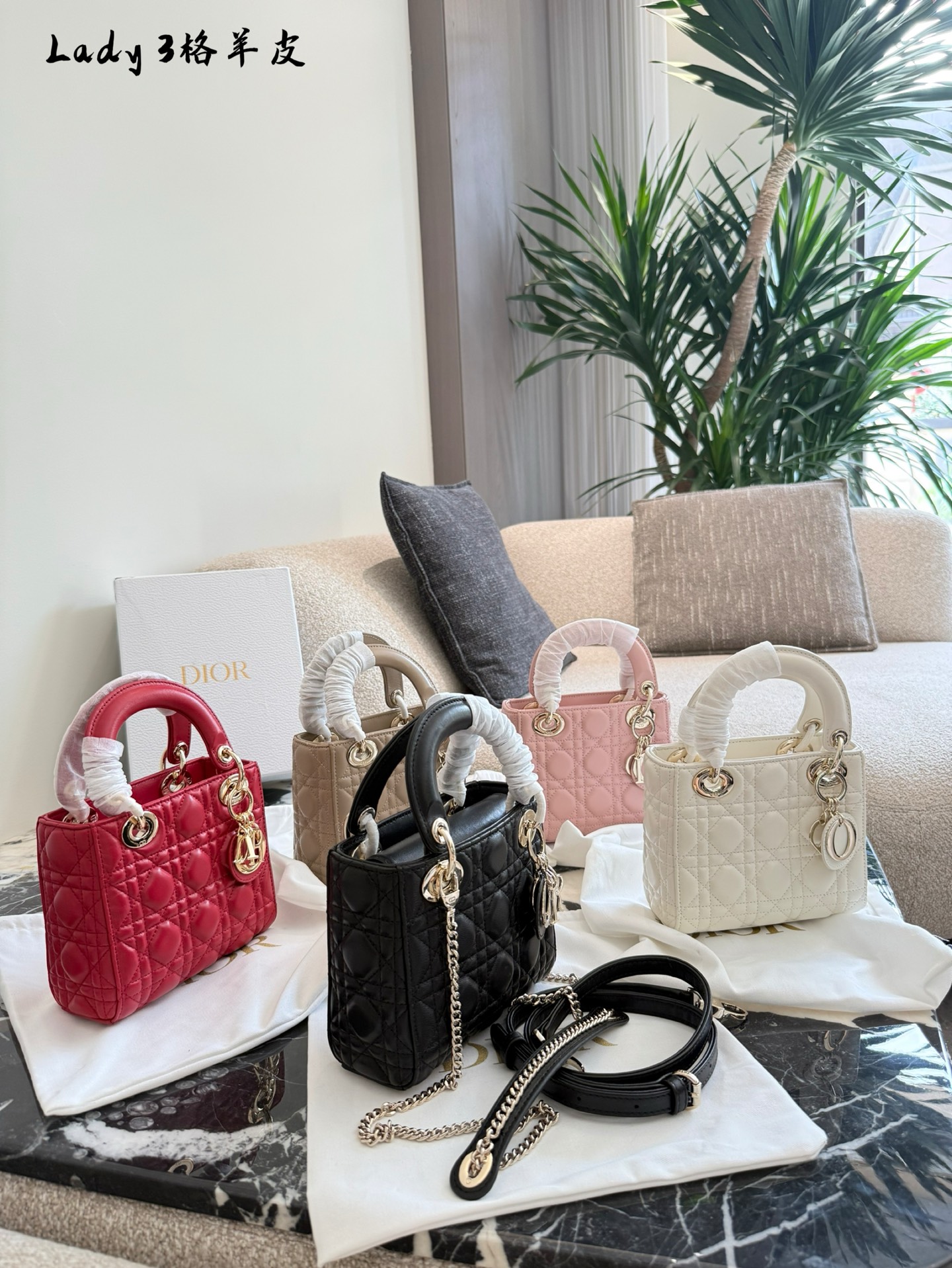 Lady Dior Triple-Compartment Princess Bag