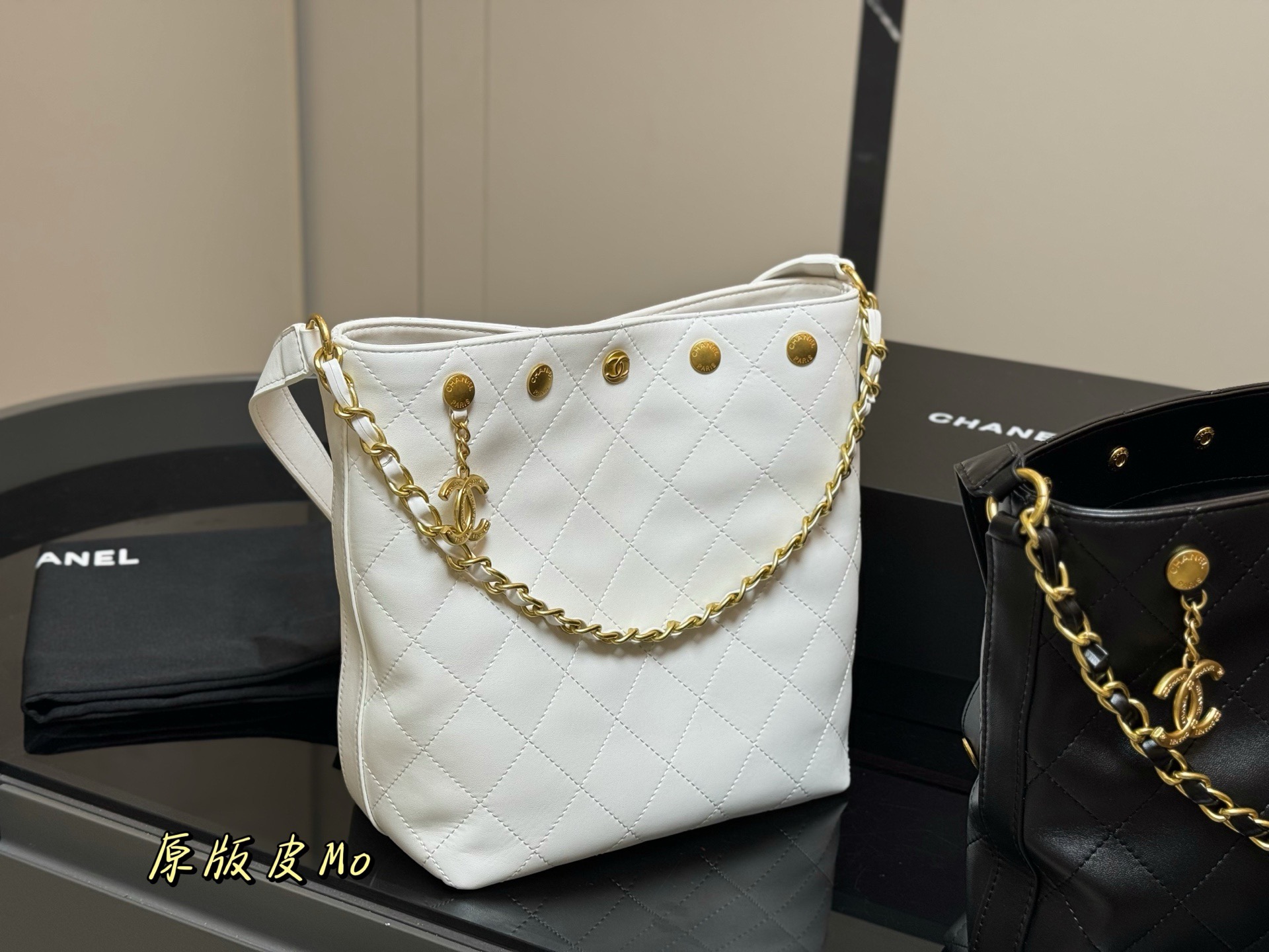 CHANEL 25P Gold Coin Hobo Bag