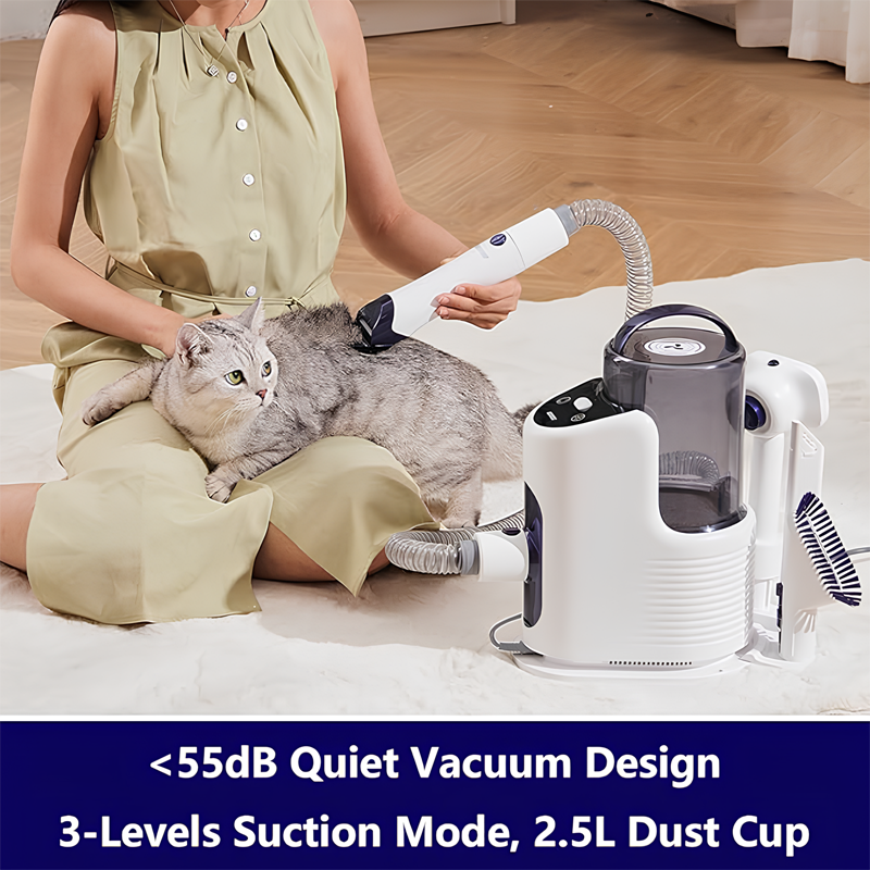 6-In-1 Vacuum Dog Grooming Kit Pet Grooming Vacuum OEM/ODM