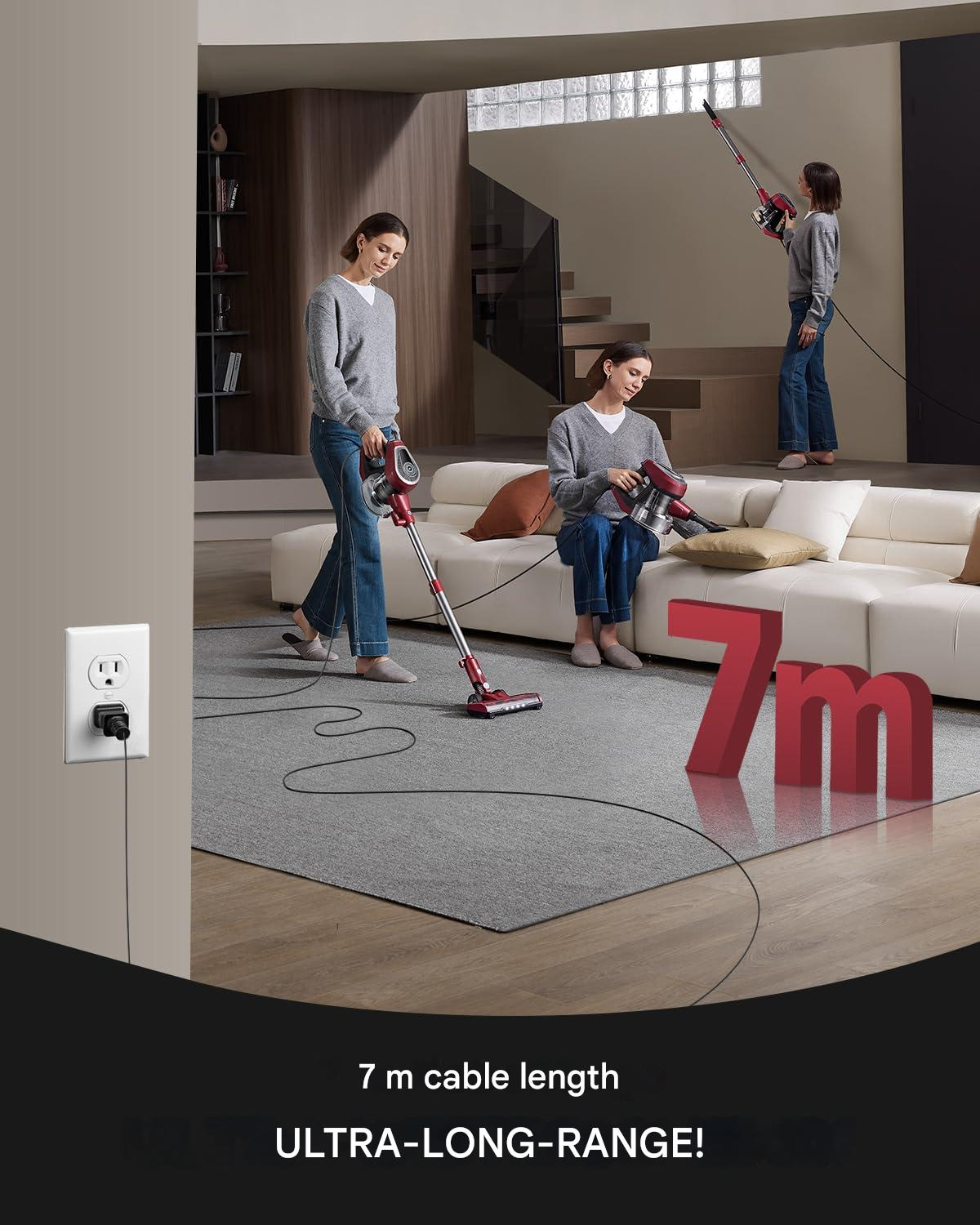 600W Dual-Speed Vacuum Cleaner with 7m Power Cord OEM/ODM