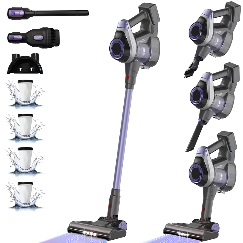 2200mAh 350W Cordless Vacuum Cleaner with Powerful One-Touch Dust Removal OEM/ODM