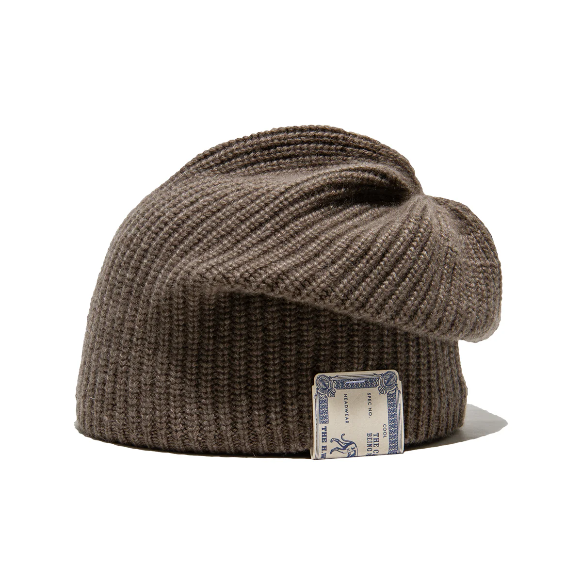 CASHMERE LOOSE KNIT CAP - Beige