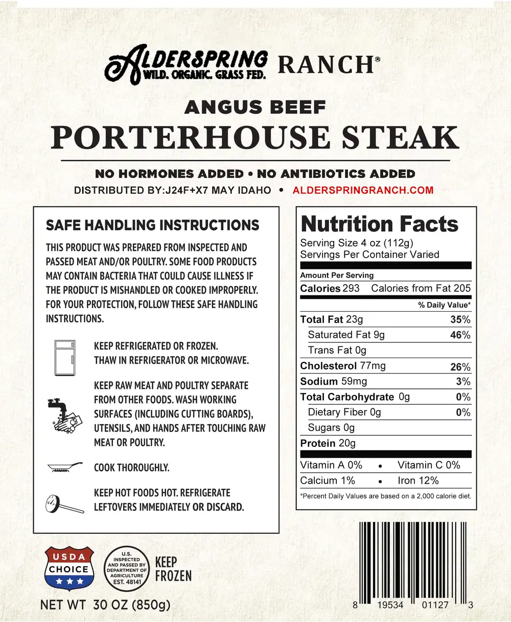 USDA CHOICE PORTERHOUSE