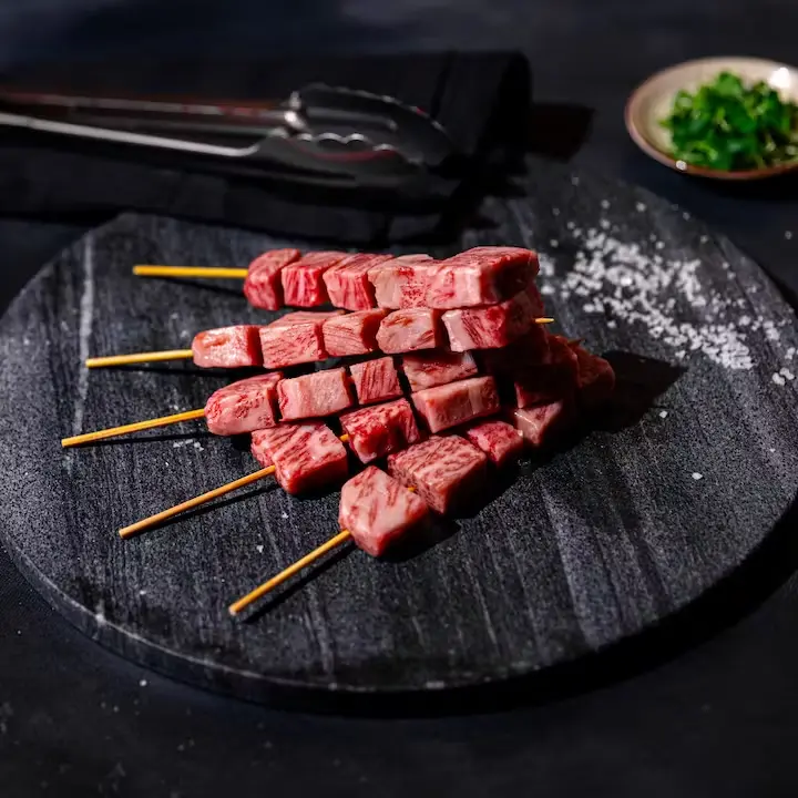 Japanese A5 Wagyu Striploin Skewers