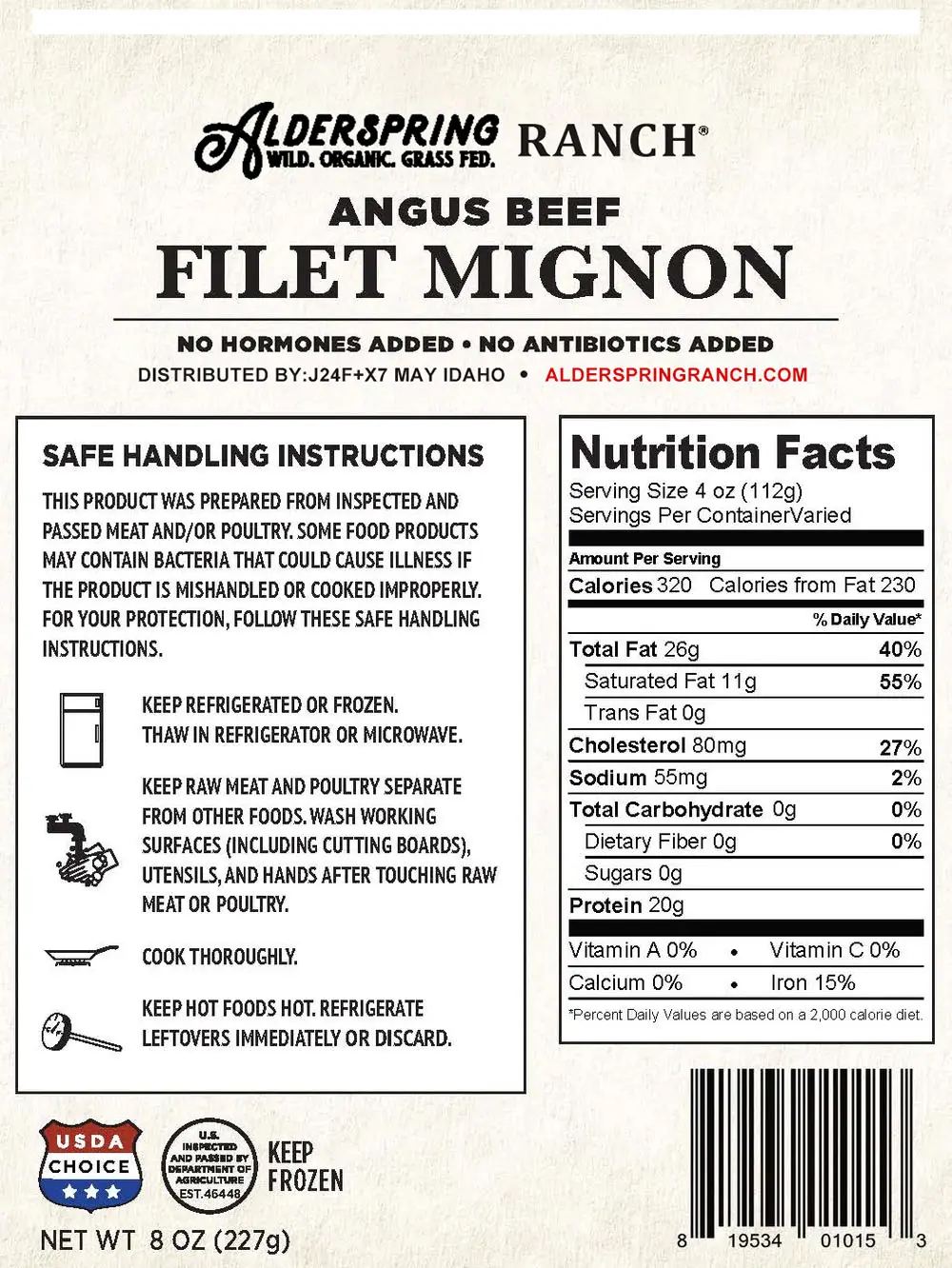 USDA CHOICE FILET MIGNON