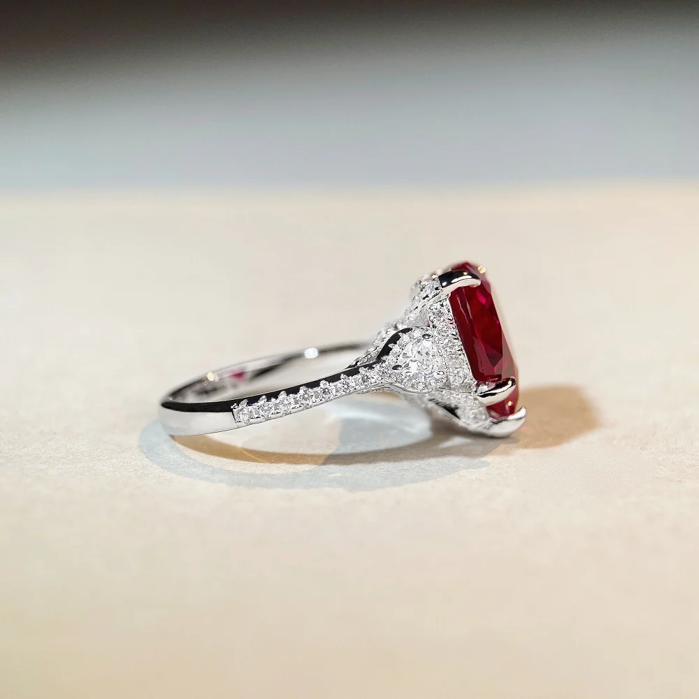 Pigeon Blood Red Love Ring