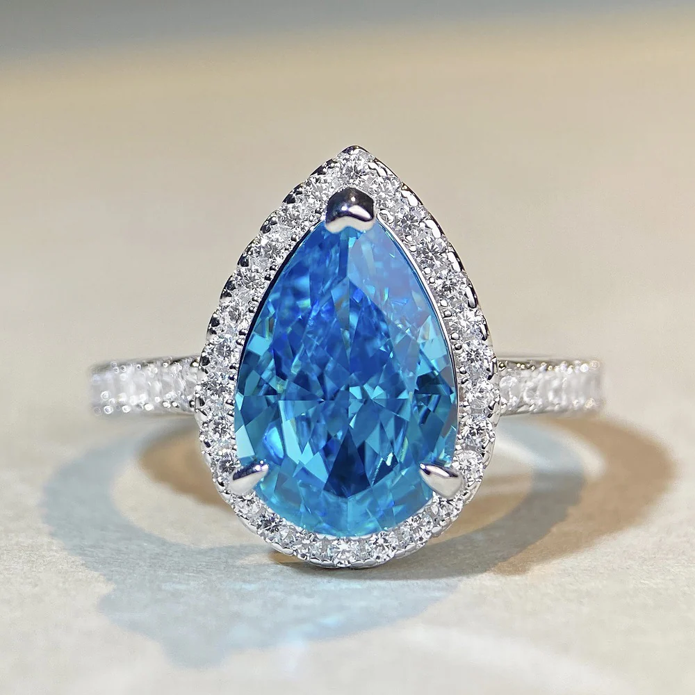 S925 Sterling Silver Teardrop Ring