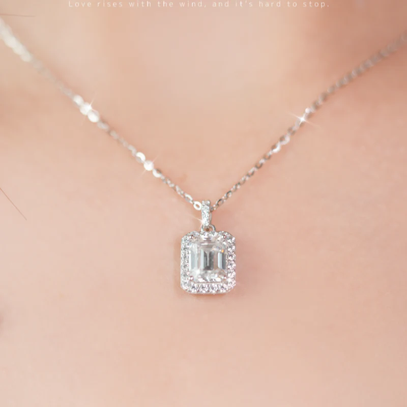 Moissanite Necklace for Womenant